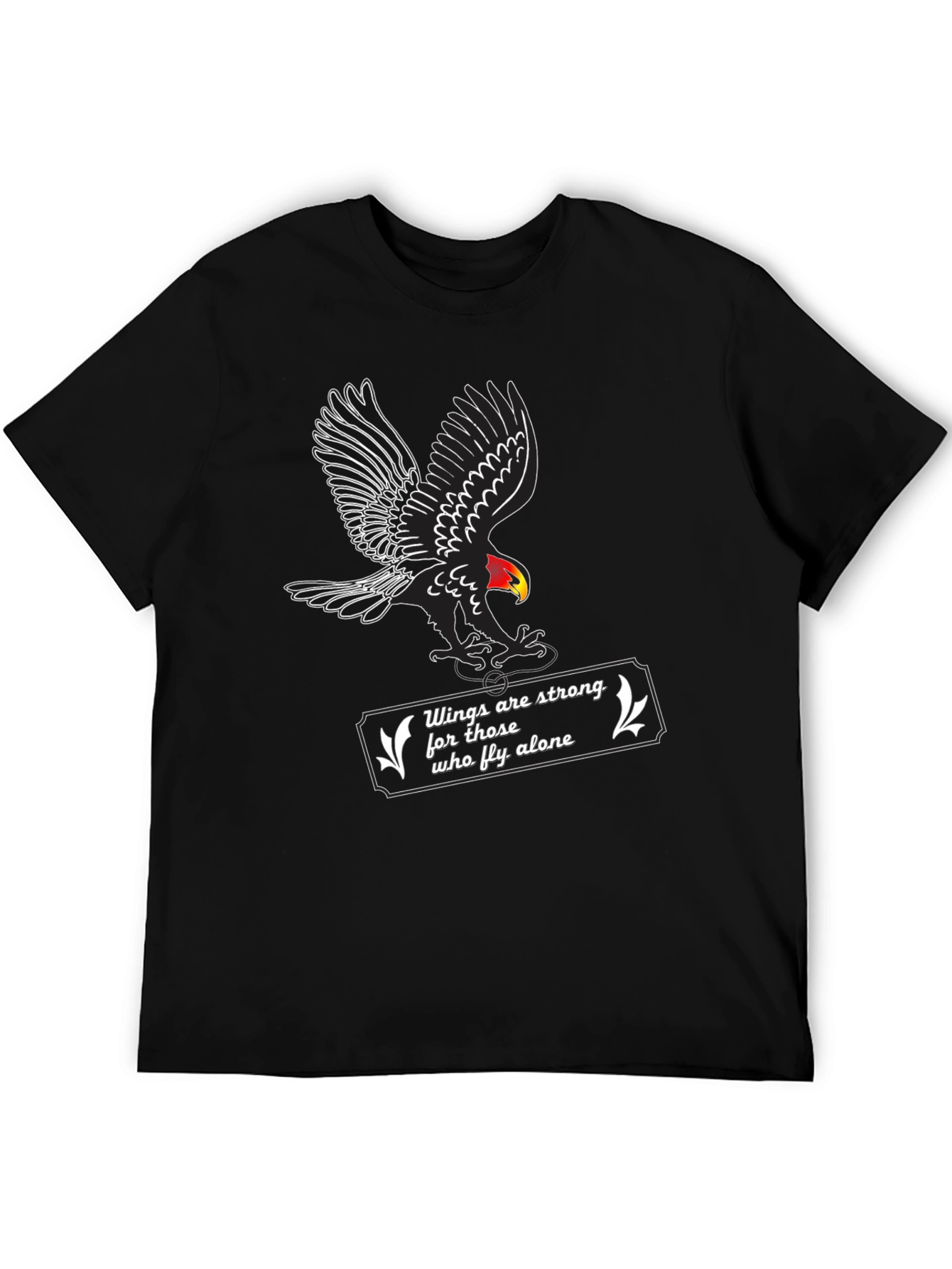 Black Eagle Wings Tee - Strong & Alone view 5