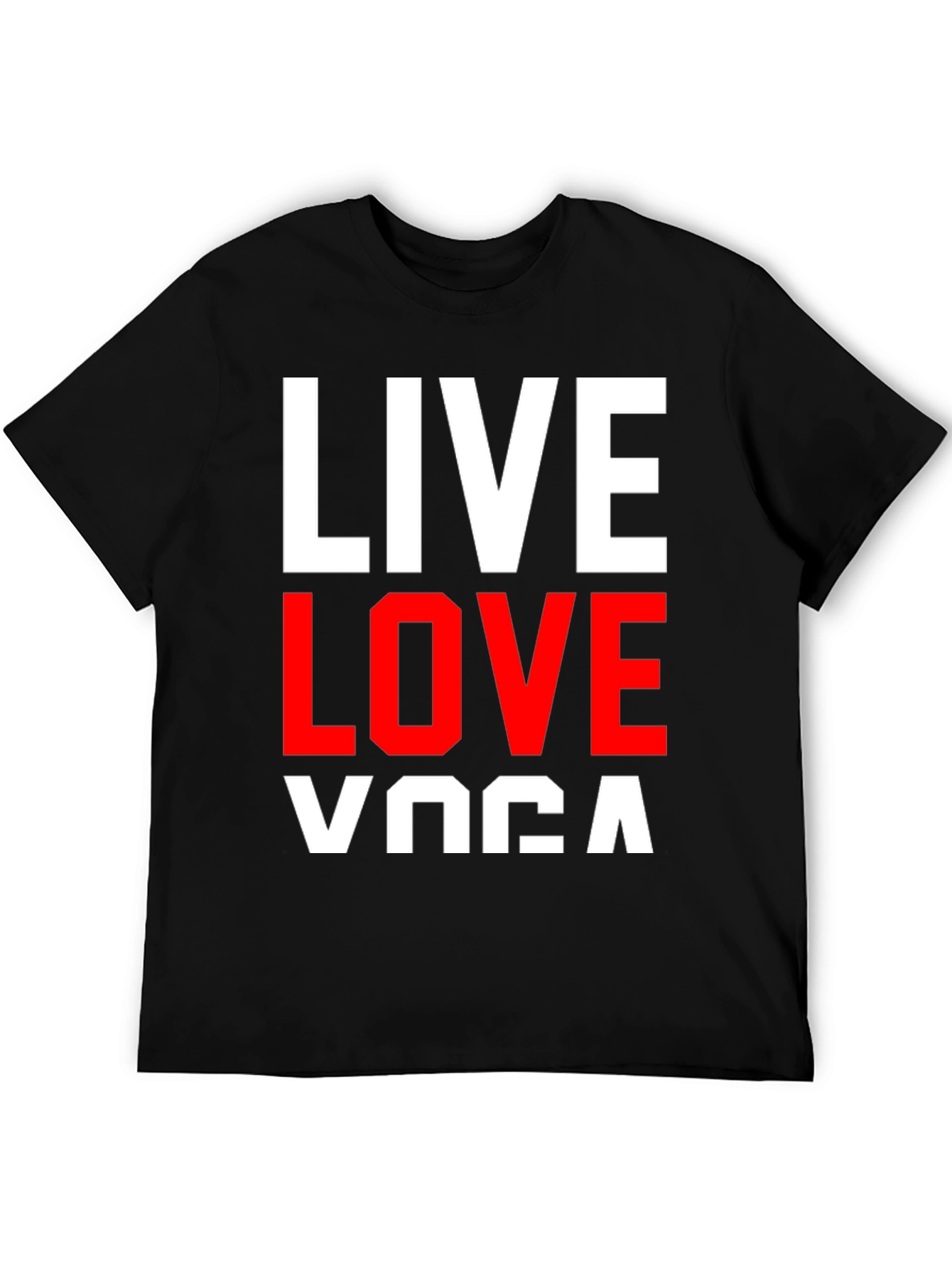 Live Love Yoga Graphic Tee - Black - 5