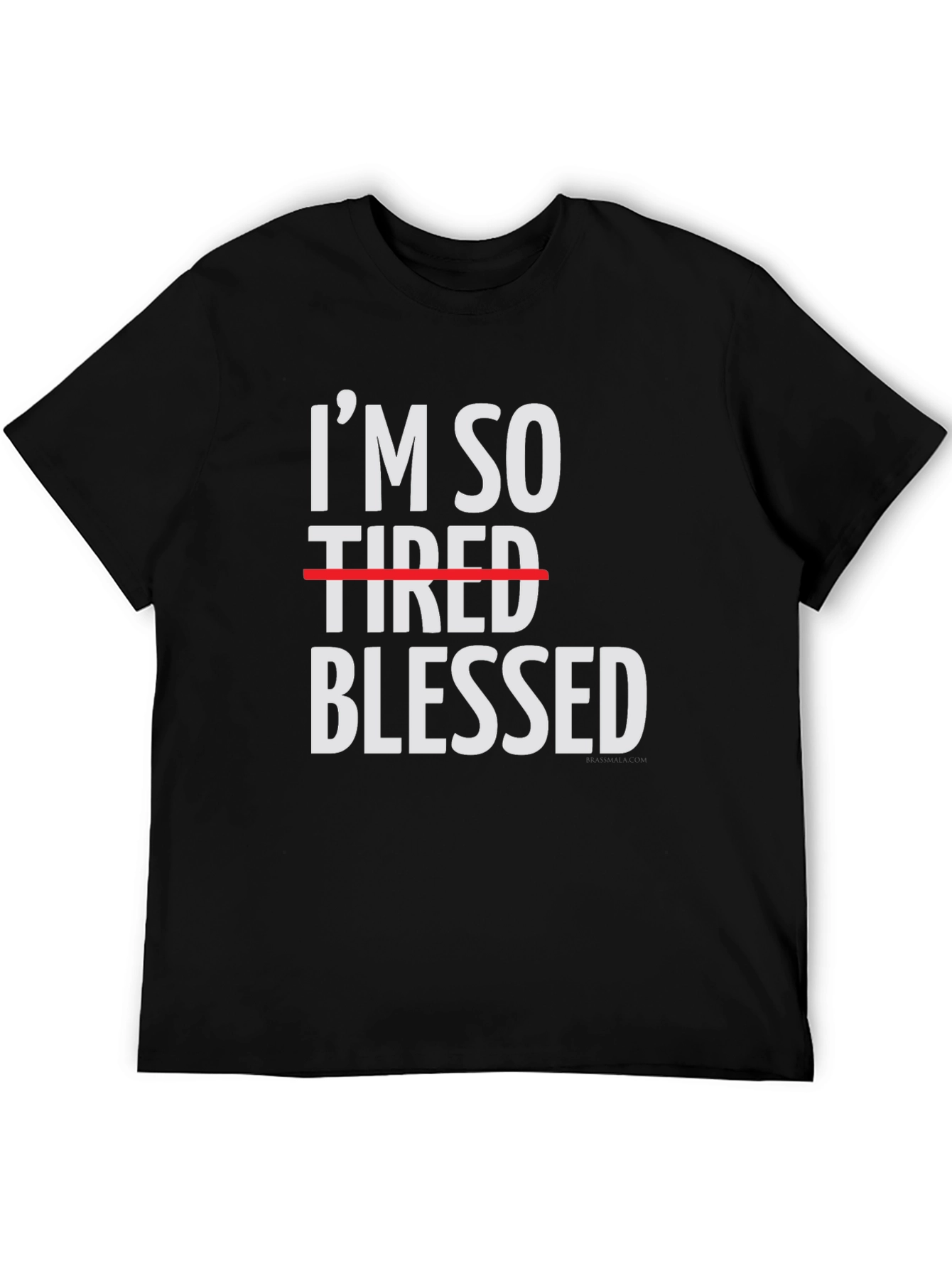 Black I'm So Blessed Funny Graphic T-Shirt view 5