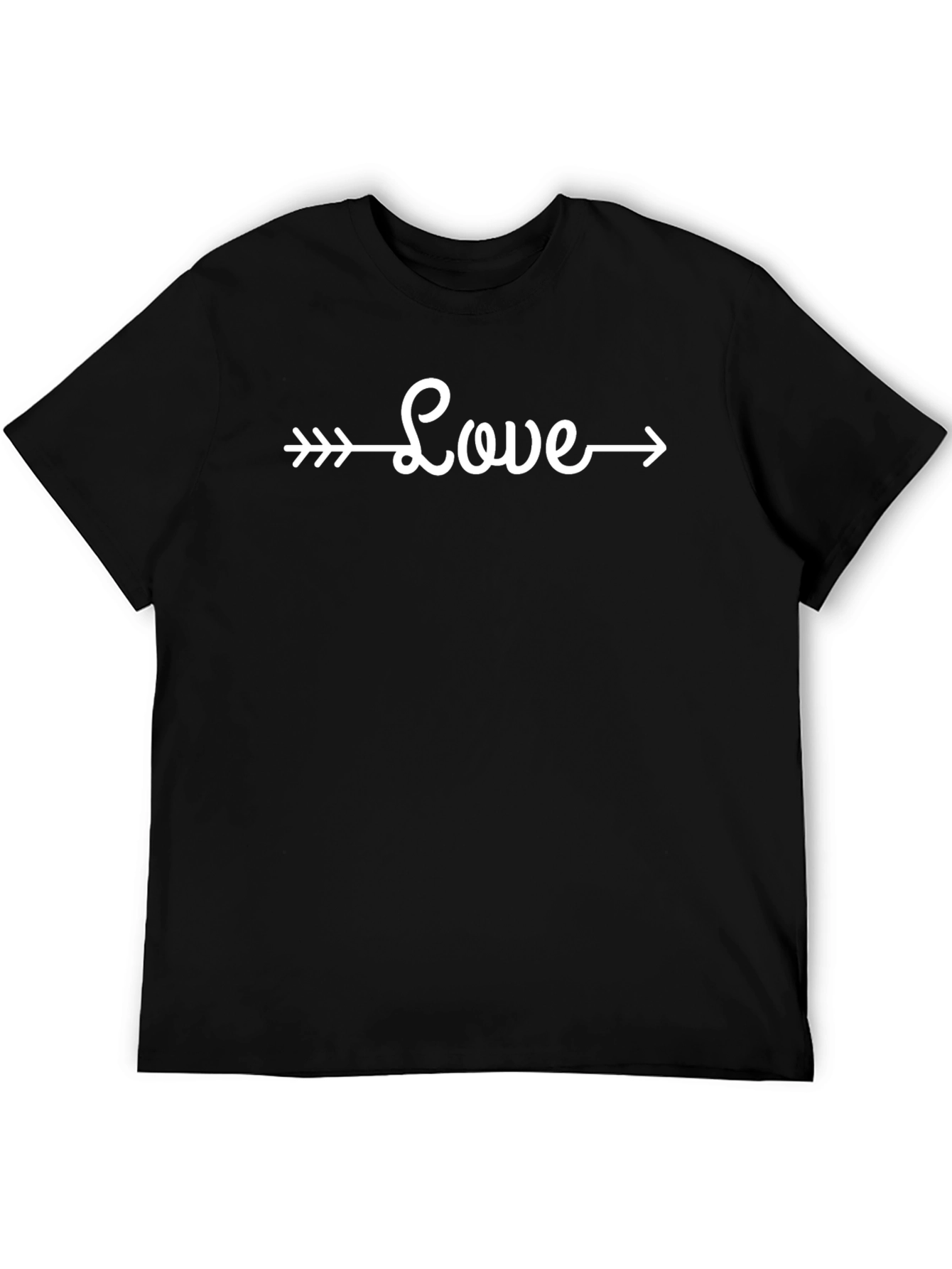 Black Love Arrow Graphic Tee - Black view 5