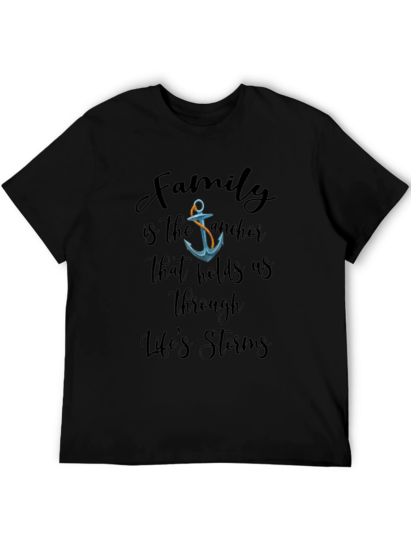 Black Family Anchor Graphic T-Shirt view 5