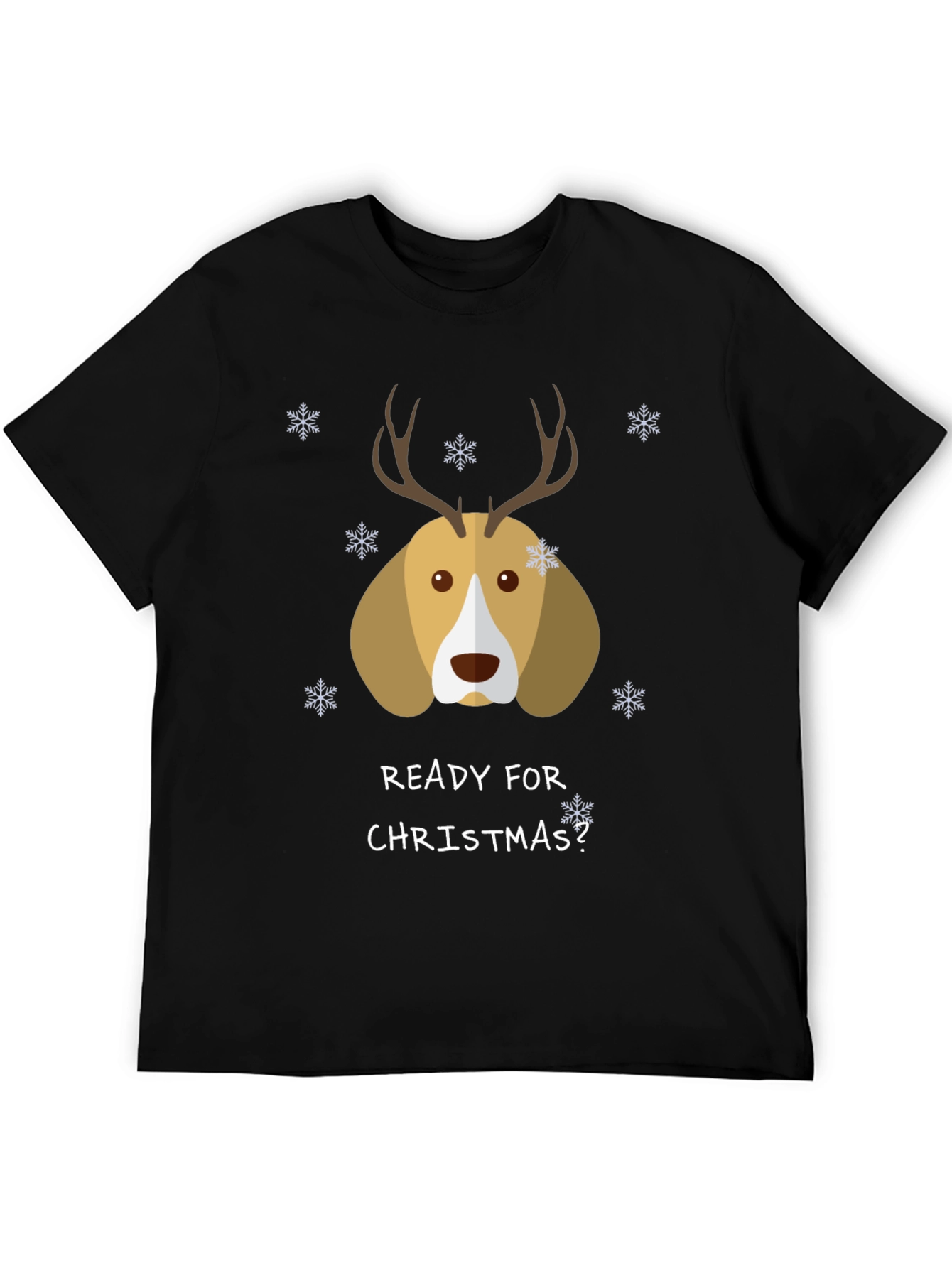 Black Christmas Dog T-Shirt view 5