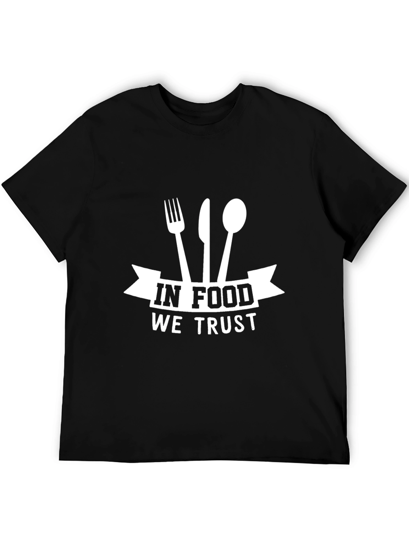 Black In Food We Trust Graphic T-Shirt view 5
