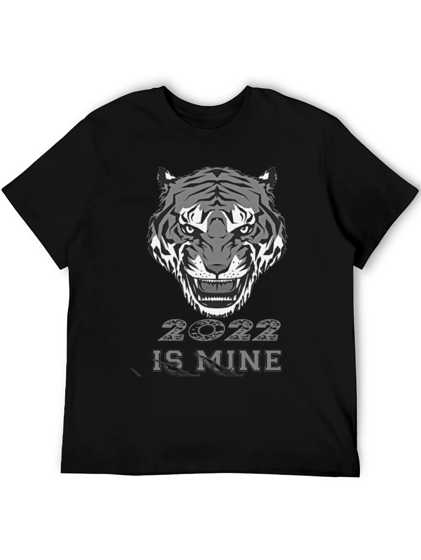 Black Year of the Tiger 2022 Graphic T-Shirt view 5