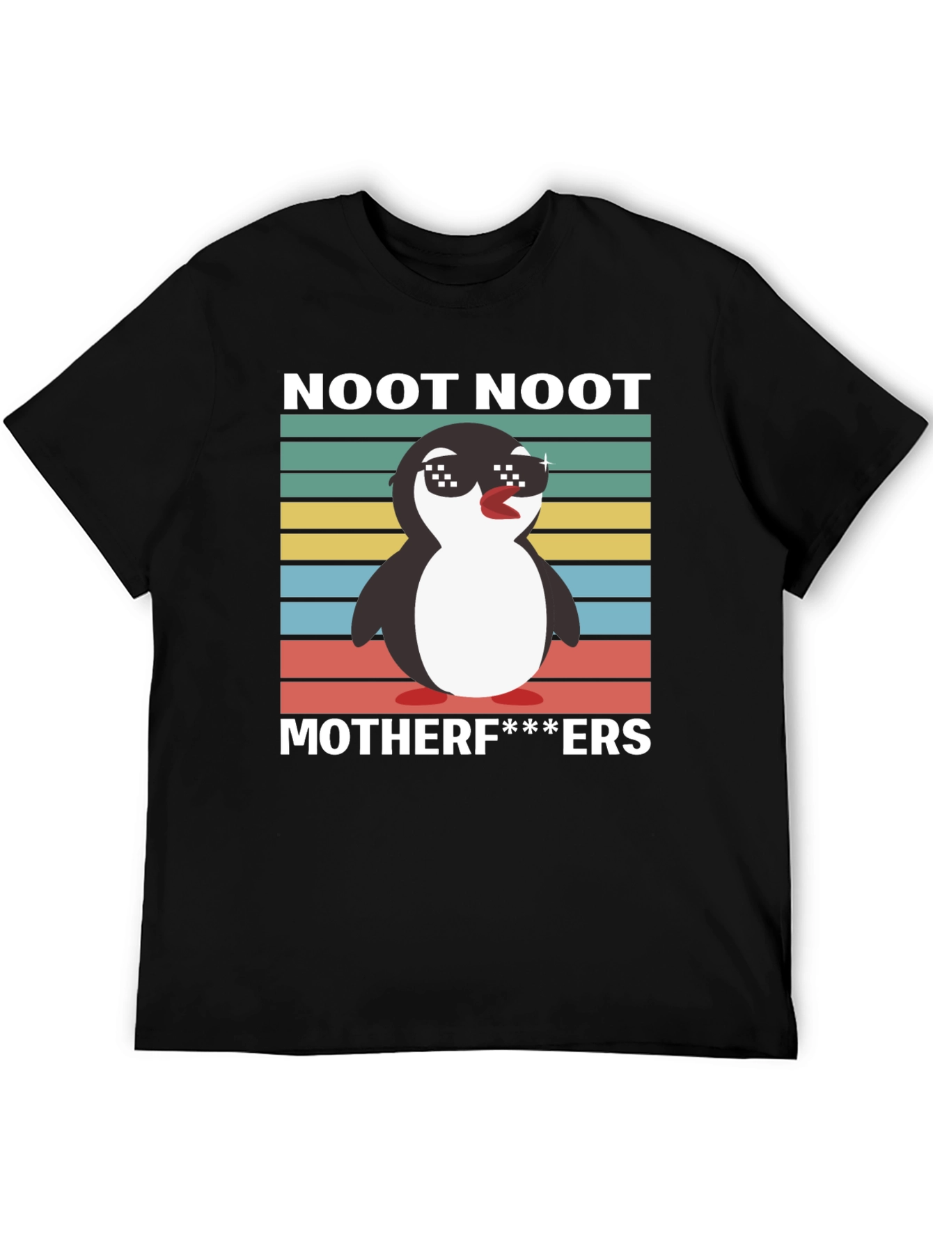 Black Noot Noot Penguin T-Shirt view 5