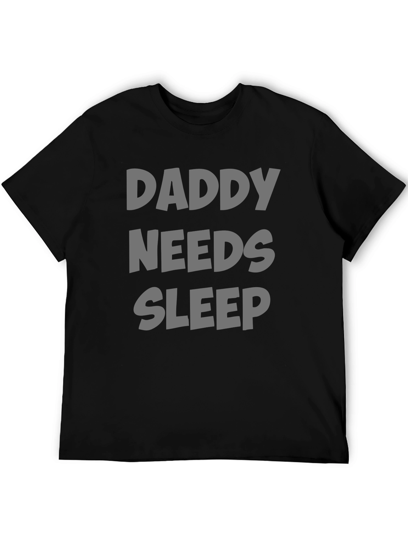 Black Daddy Needs Sleep T-Shirt - Comfortable Dad Life Tee view 5