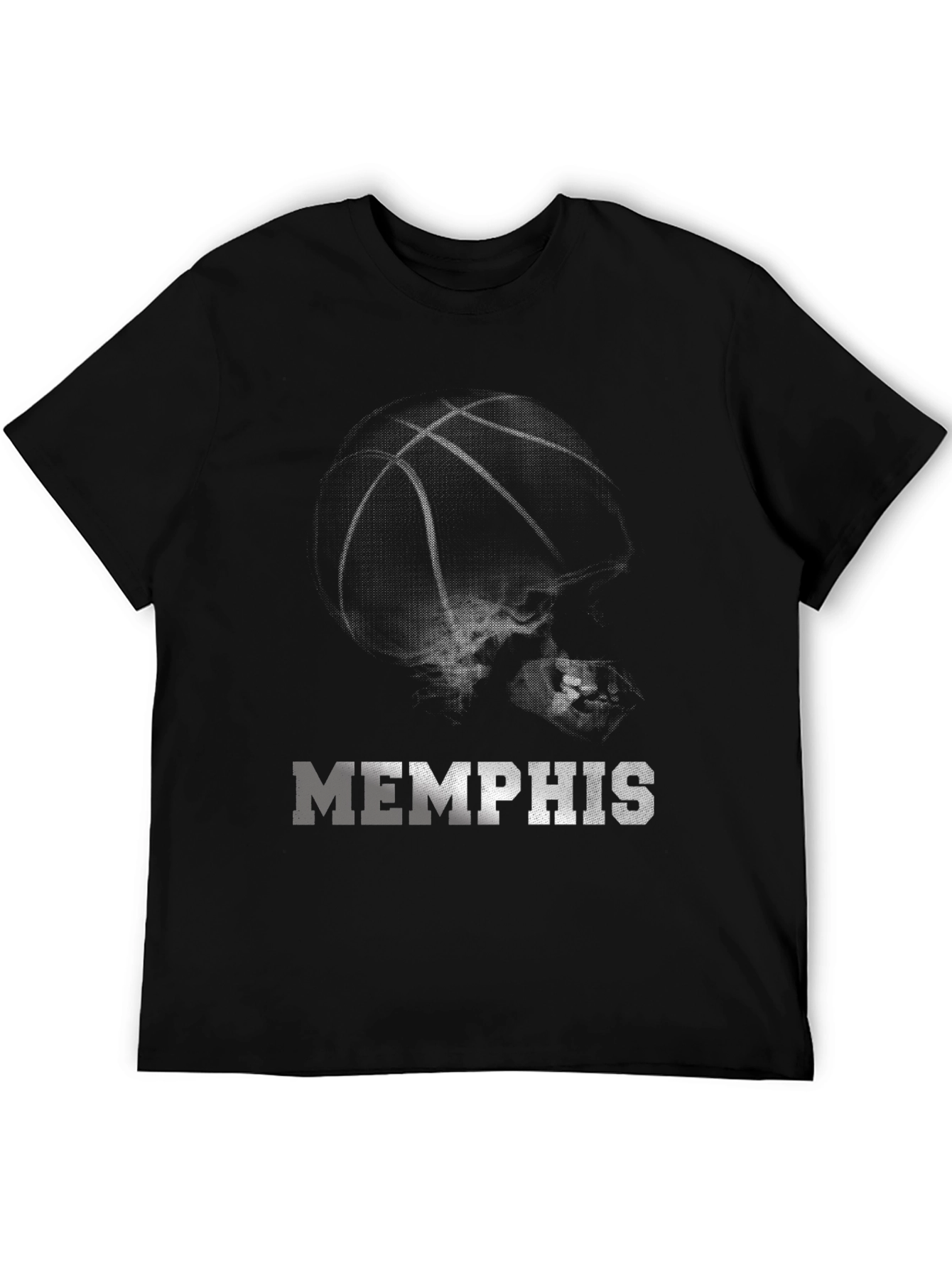 Black Memphis Basketball Graphic Tee - Black view 5