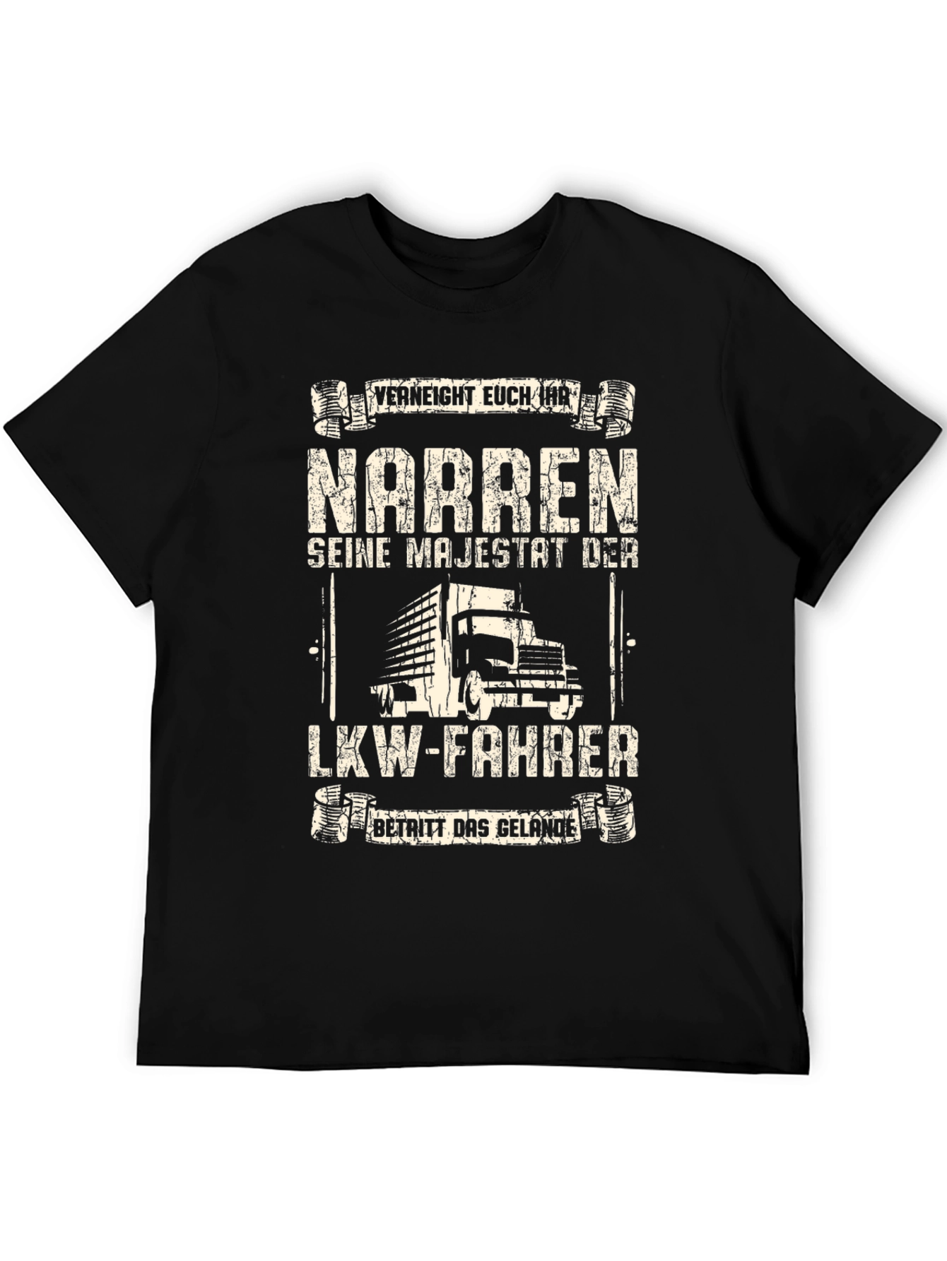 Funny German Trucker T-Shirt - "Seine Majestät Der LKW-Fahrer" - 5