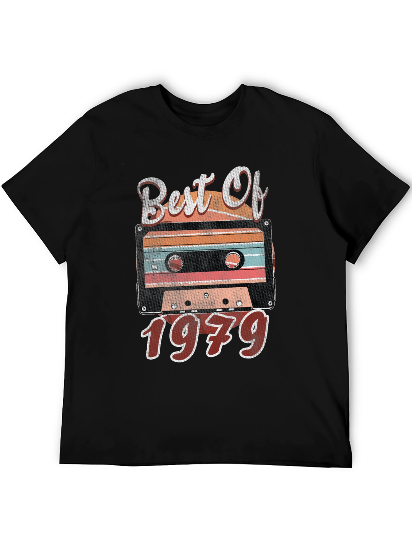 Black Best Of 1979 Cassette Tape Graphic T-Shirt view 5