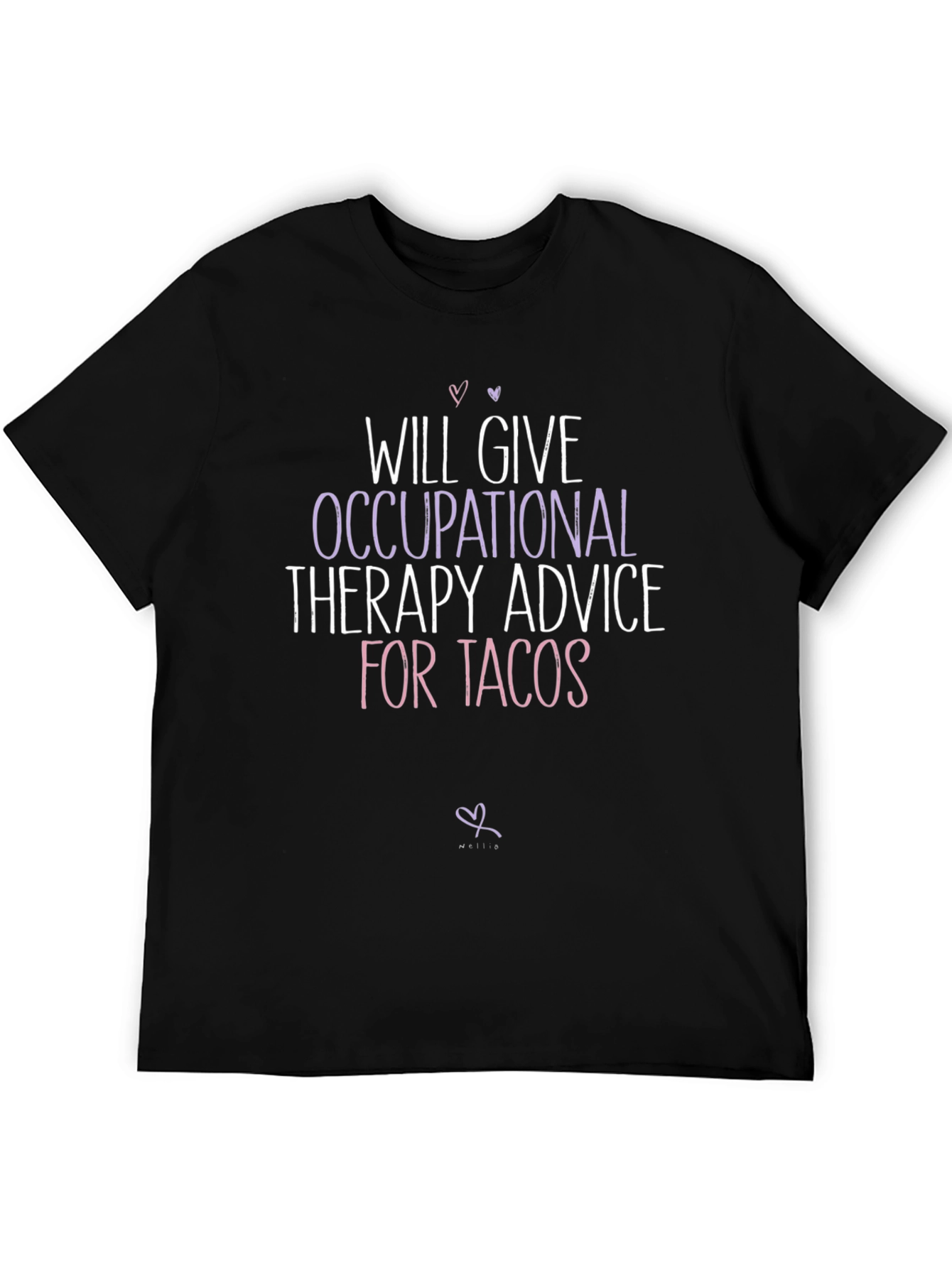 Black Occupational Therapy Advice for Tacos T-Shirt view 5