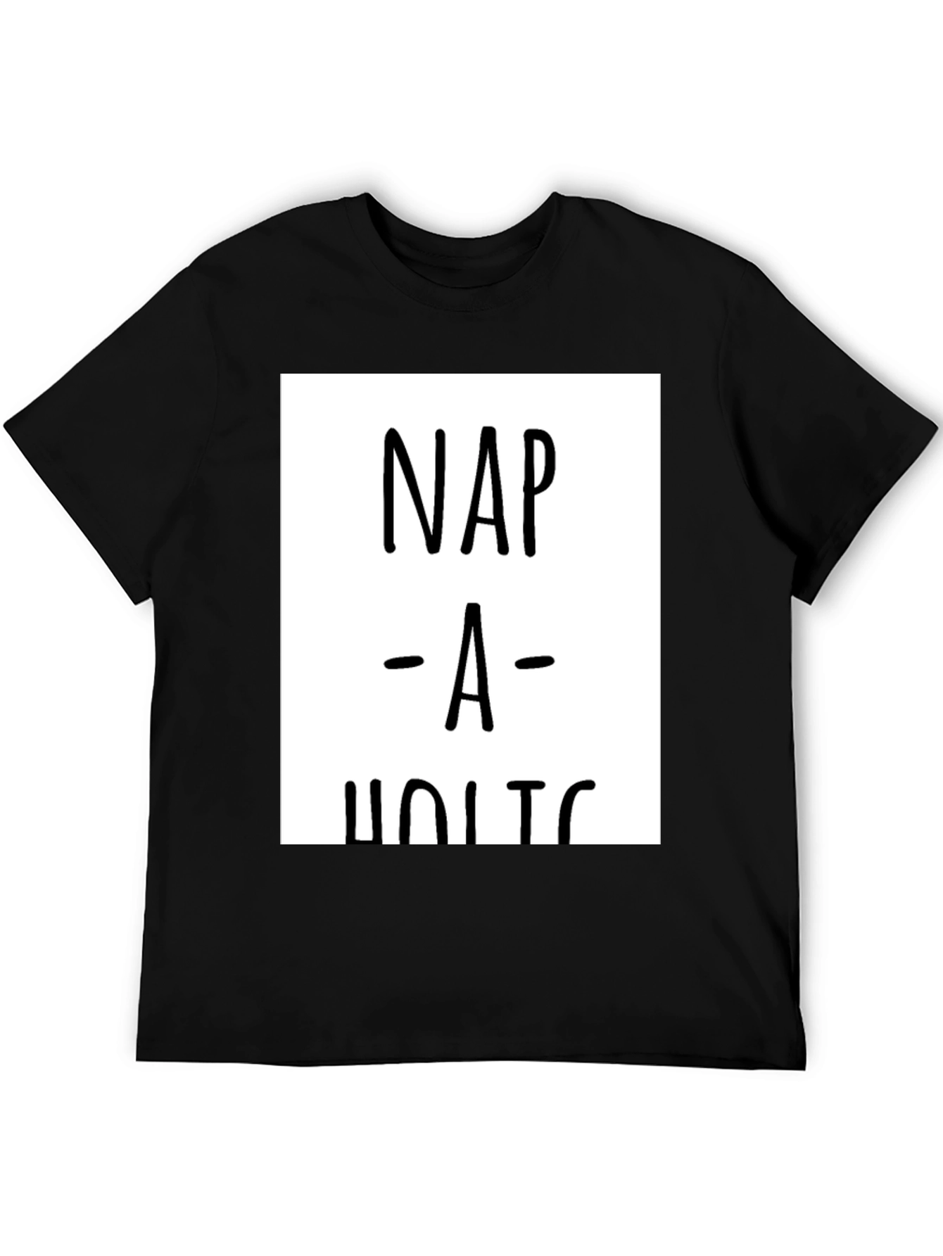 Black Nap-a-holic Graphic Tee - Comfort & Style view 5