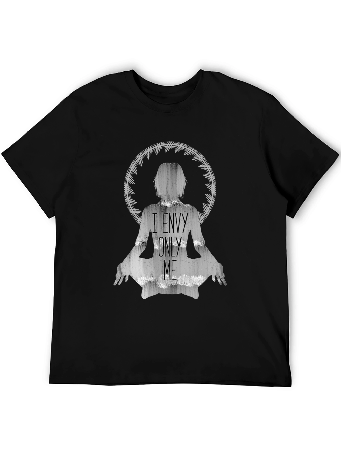 Black I Envy Only Me Graphic T-Shirt - Black view 5