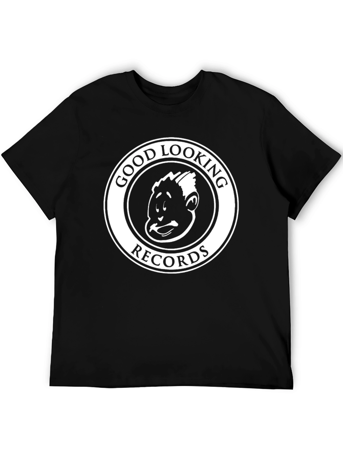 Black Good Looking Records Black T-Shirt view 5