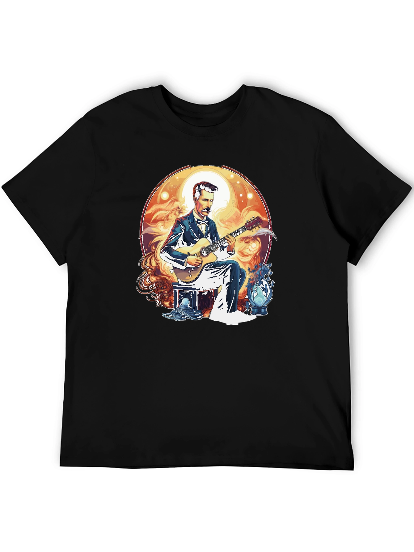 Black Musician Graphic Tee - Unique Design view 5