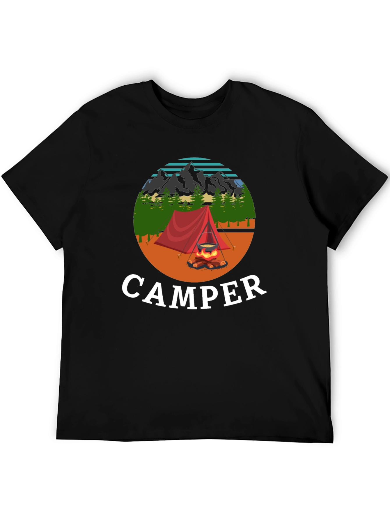 Black Camper Graphic T-Shirt view 5