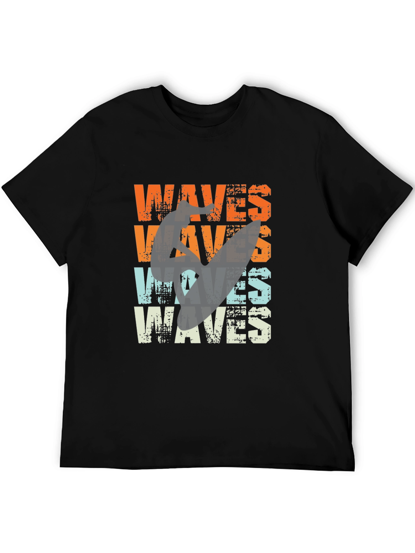 Retro Waves Graphic Tee - Surfer Style T-Shirt - 5