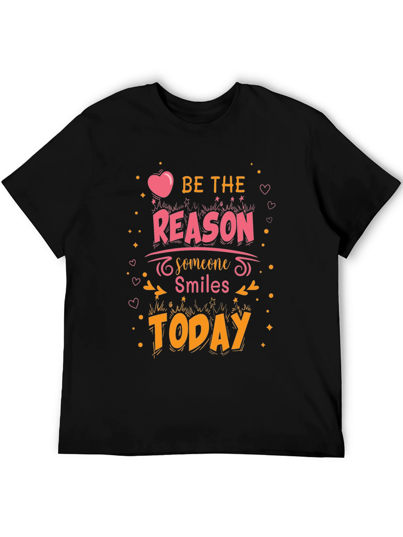 Black Be The Reason Graphic Tee - Positive Vibes Shirt view 5