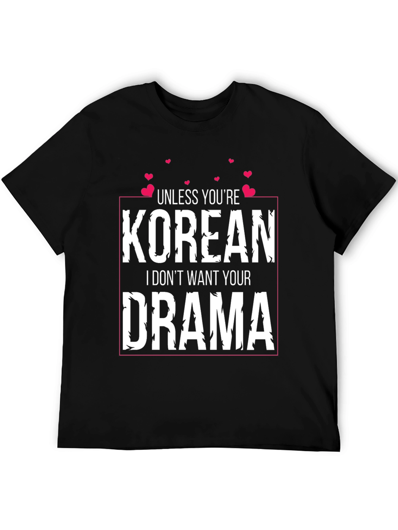 Black Korean Drama T-Shirt - Funny Graphic Tee view 5