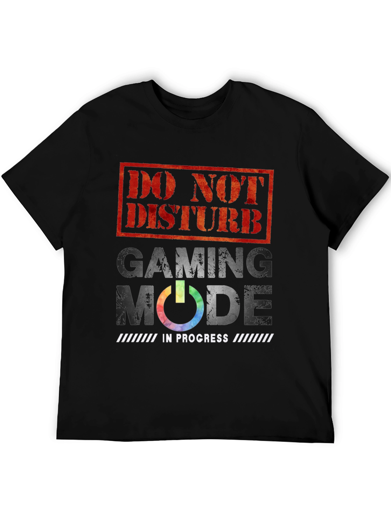 Black Gaming Mode Activated Graphic Tee view 5