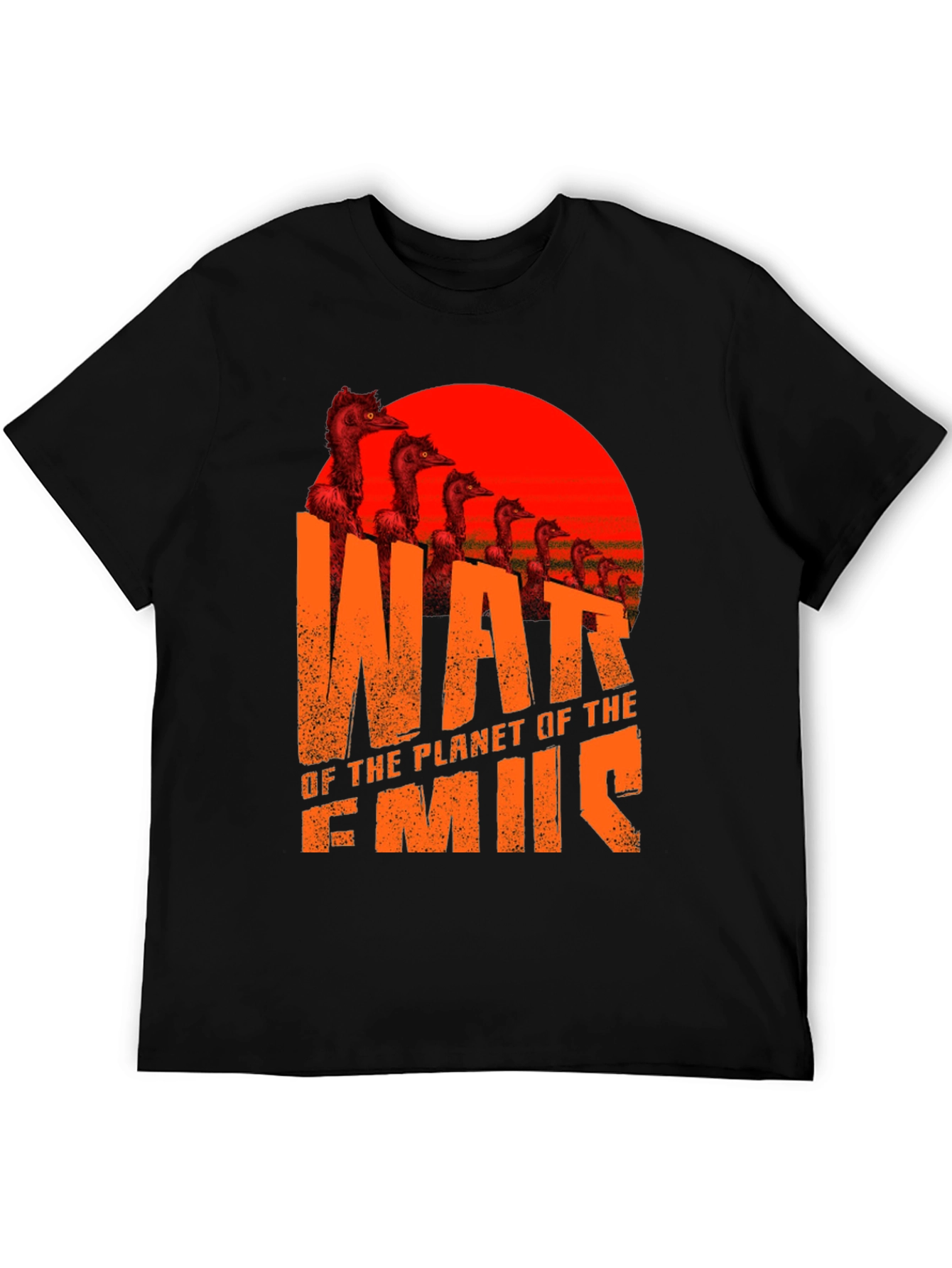 Black War of the Planet of the Emus T-Shirt view 5