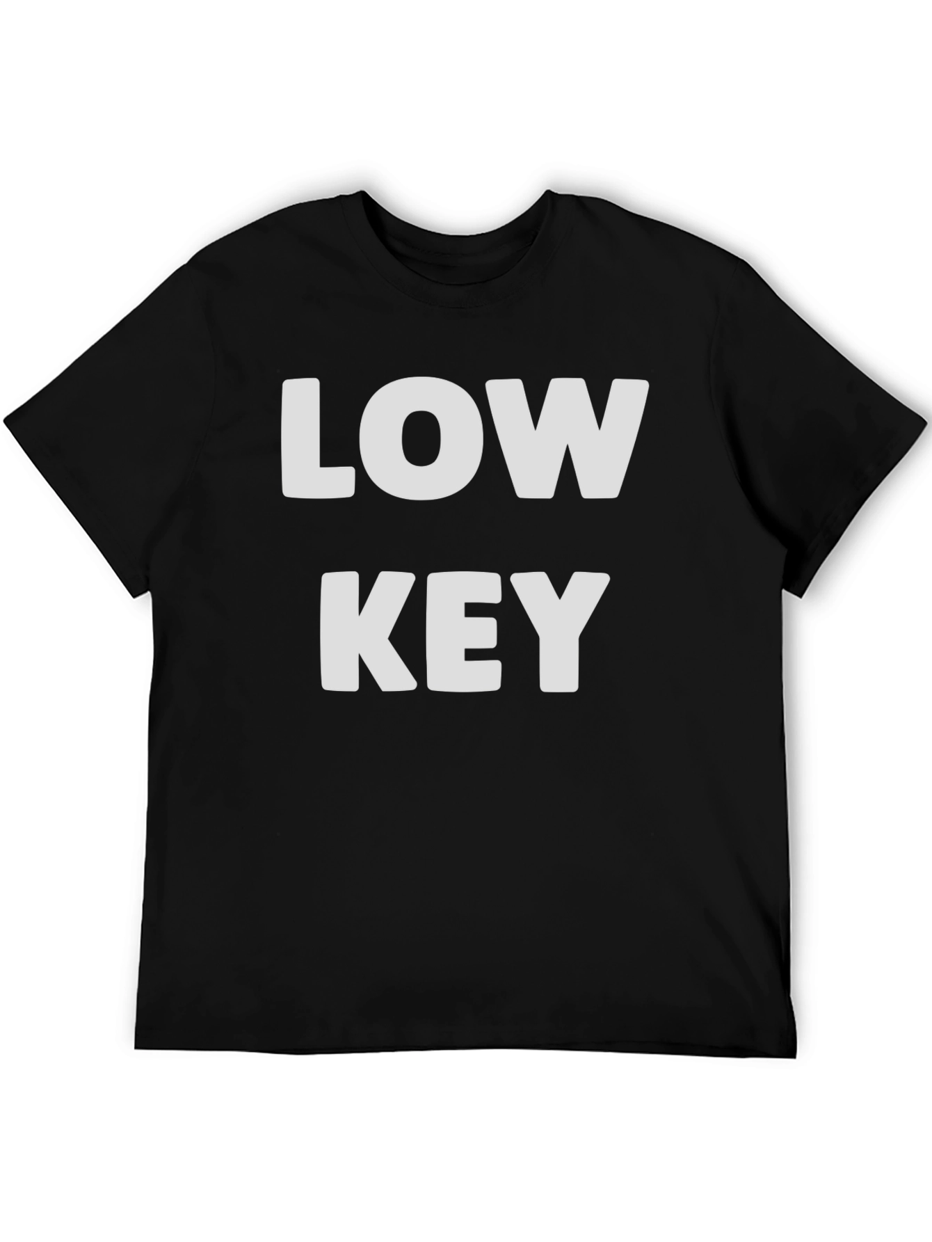 Black Low Key Graphic T-Shirt - Casual Menswear view 5