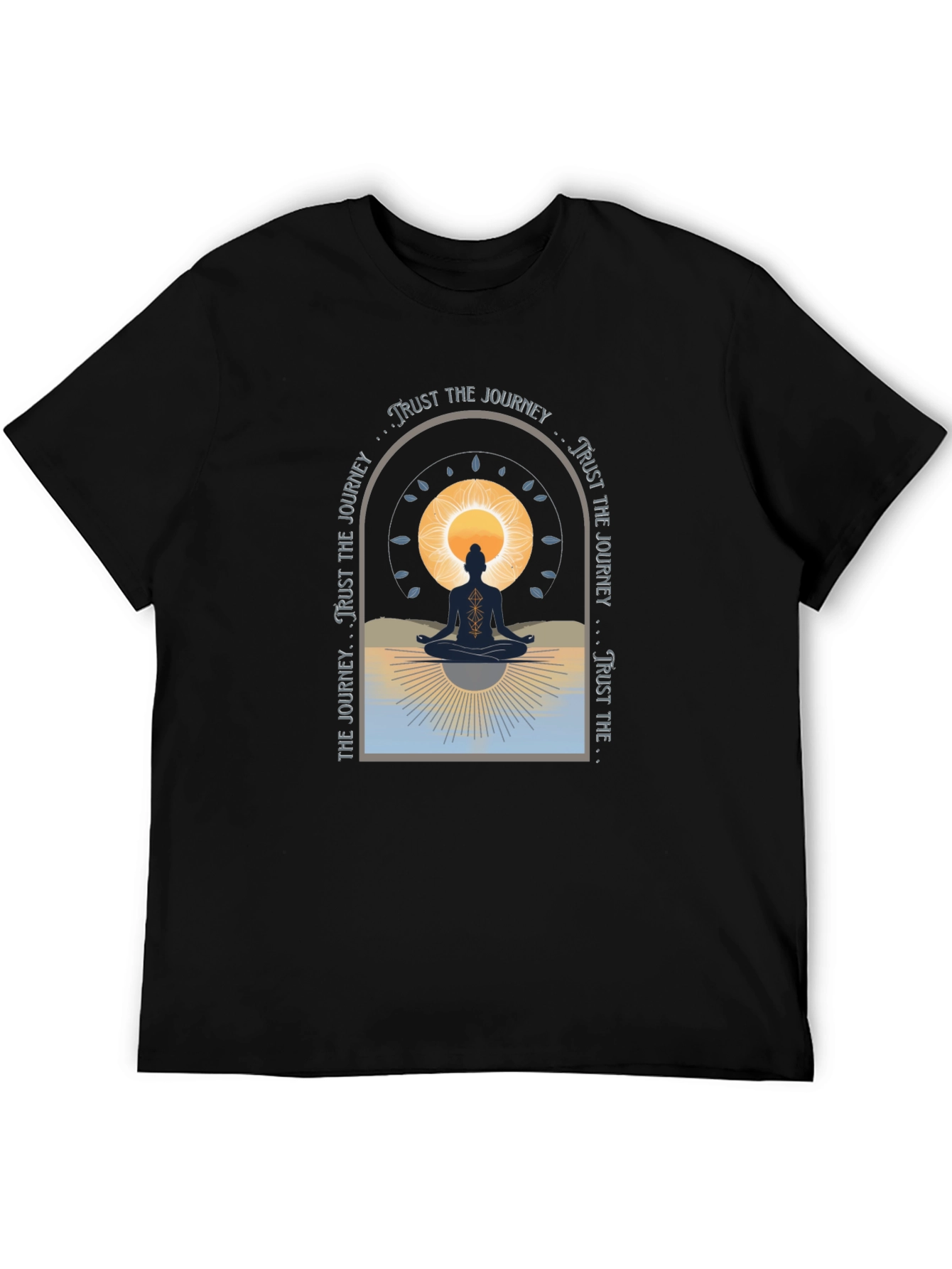 Black Trust the Journey Graphic T-Shirt view 5