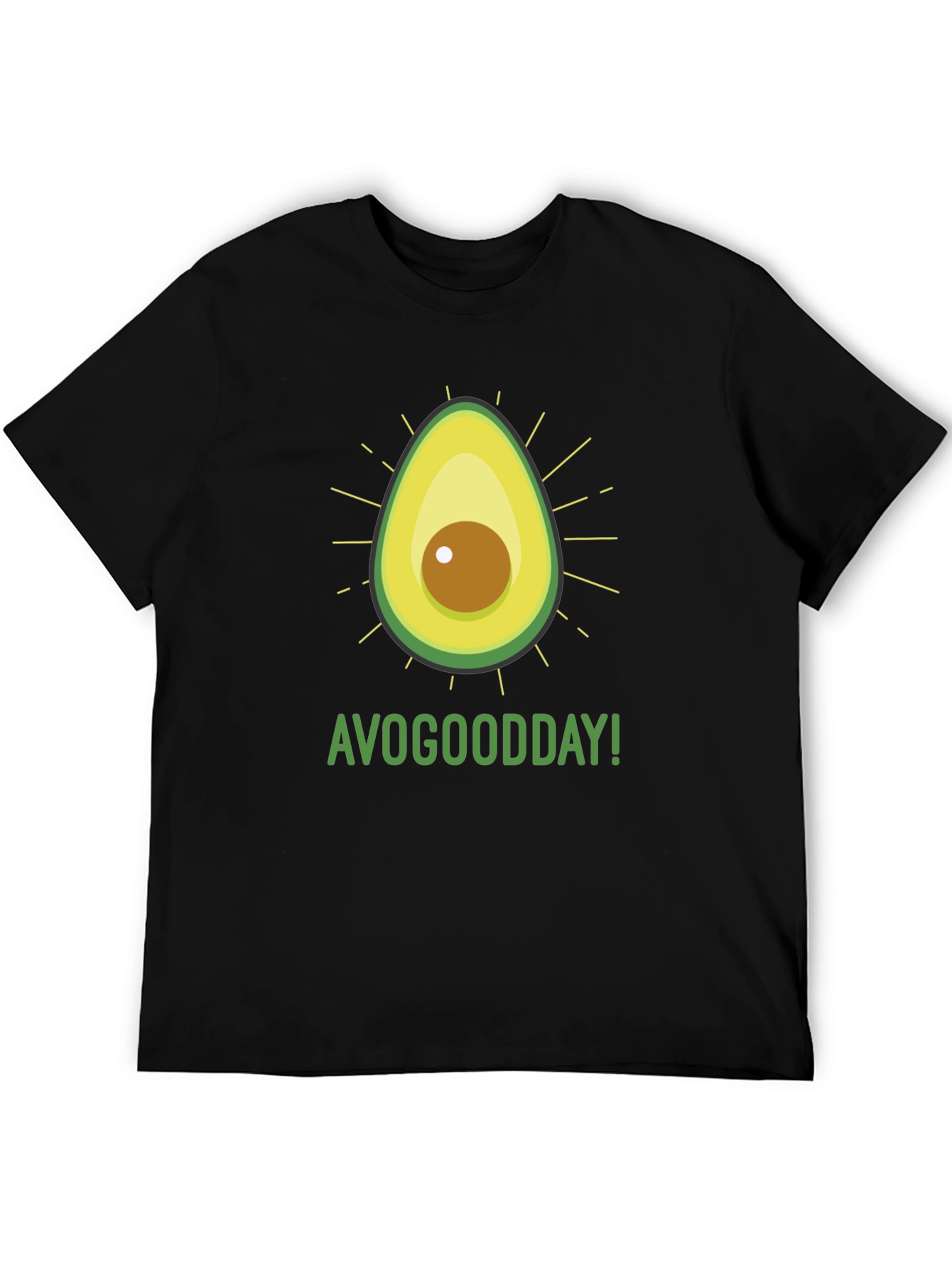 Black AvoGoodDay Graphic Tee - Fresh Avocado Style view 5