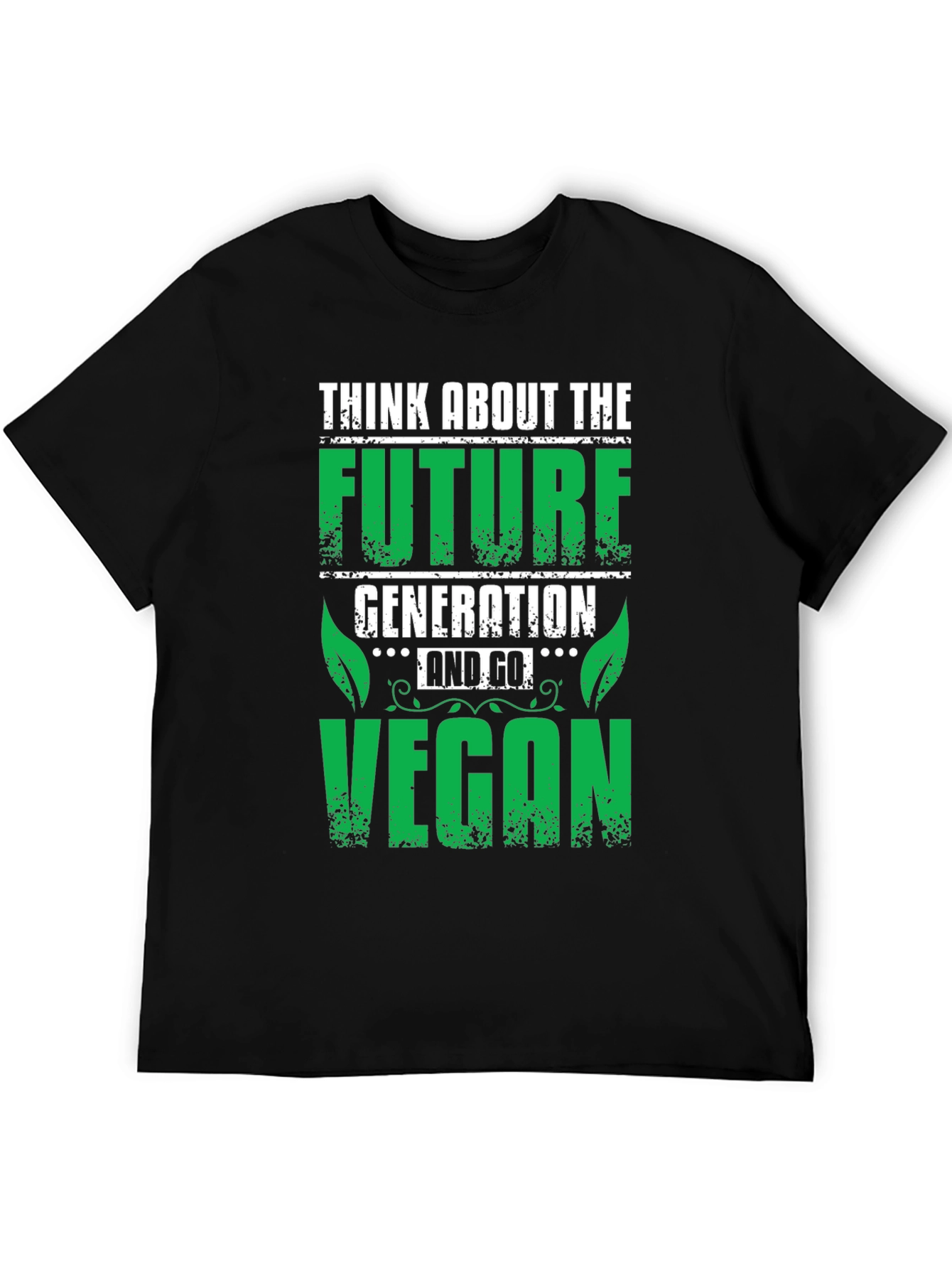 Black Vegan Future Generation Graphic T-Shirt view 5