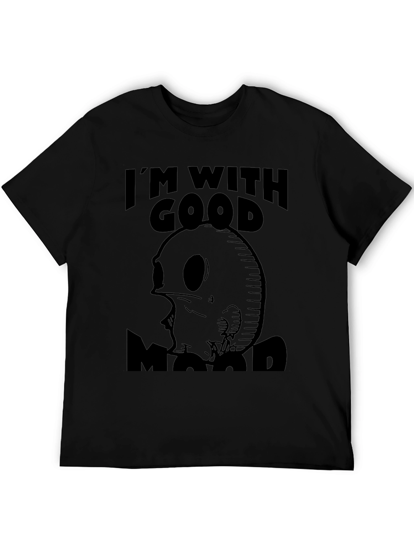 Black I'm With Good Mood Graphic Tee - Black view 5