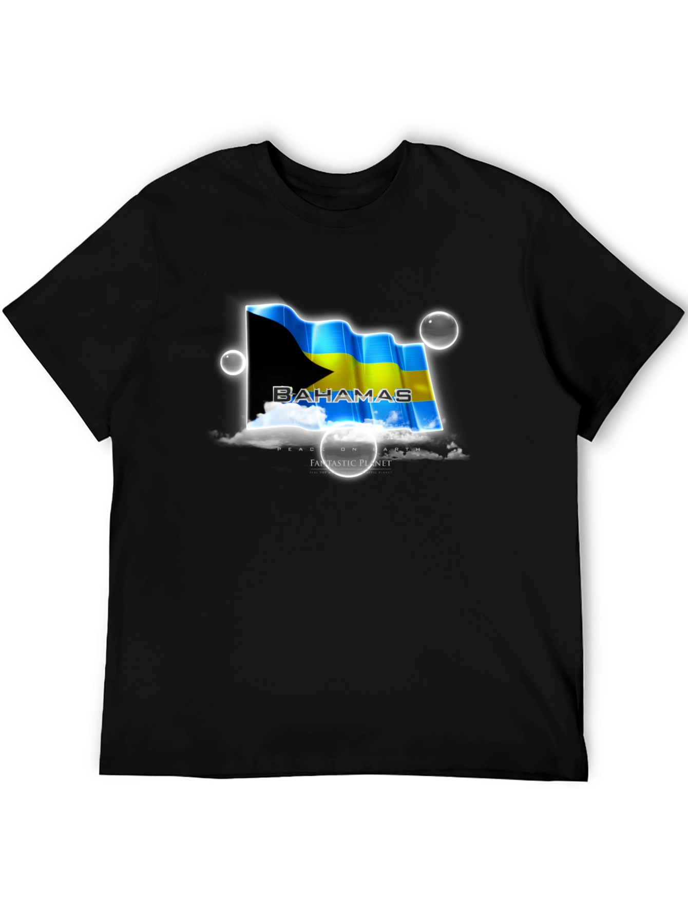 Black Bahamas Flag T-Shirt - Island Pride view 5