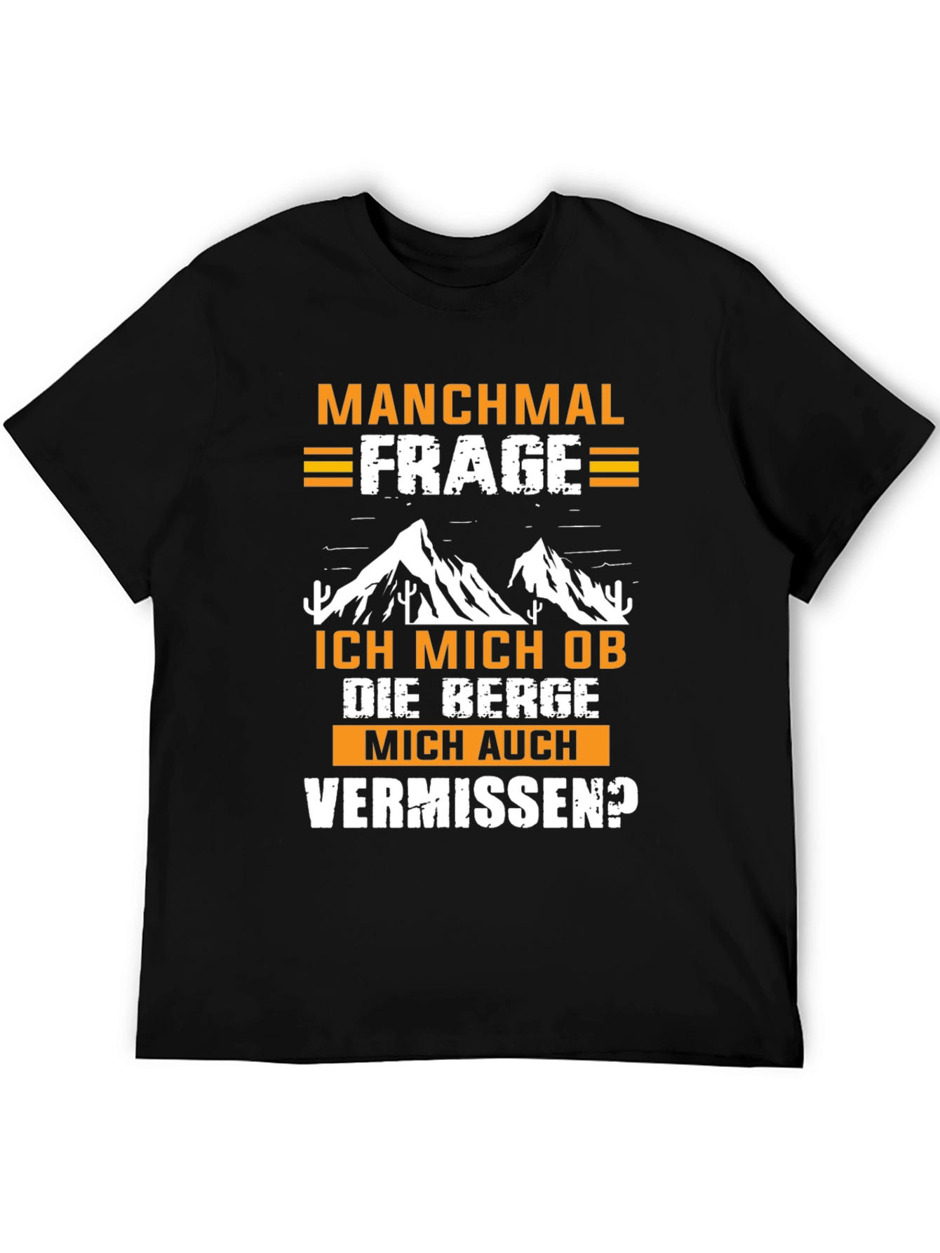 Black Mountain Lover T-Shirt - German Phrase view 5