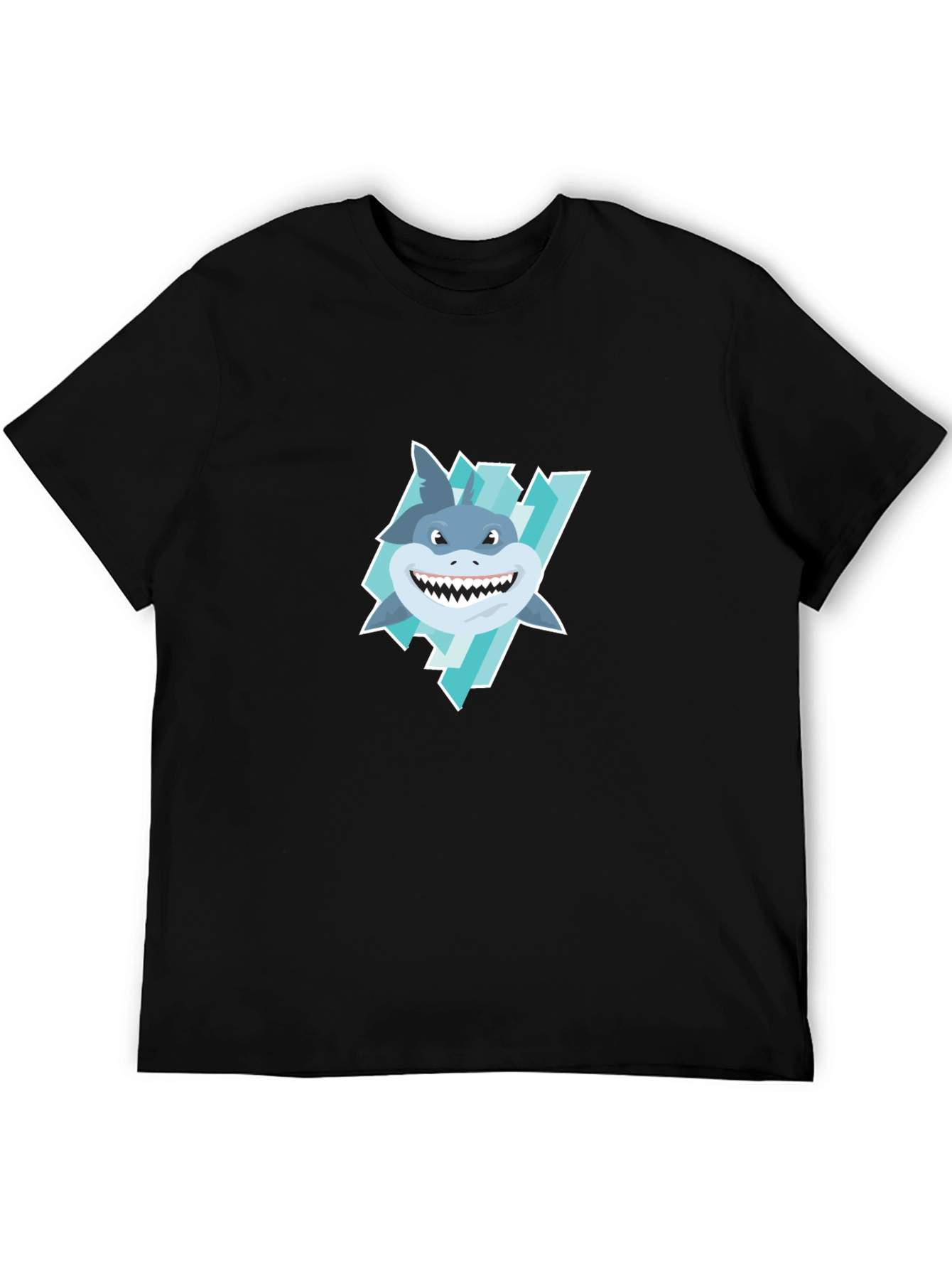 Black Shark Graphic Tee - Men's Black T-Shirt view 5