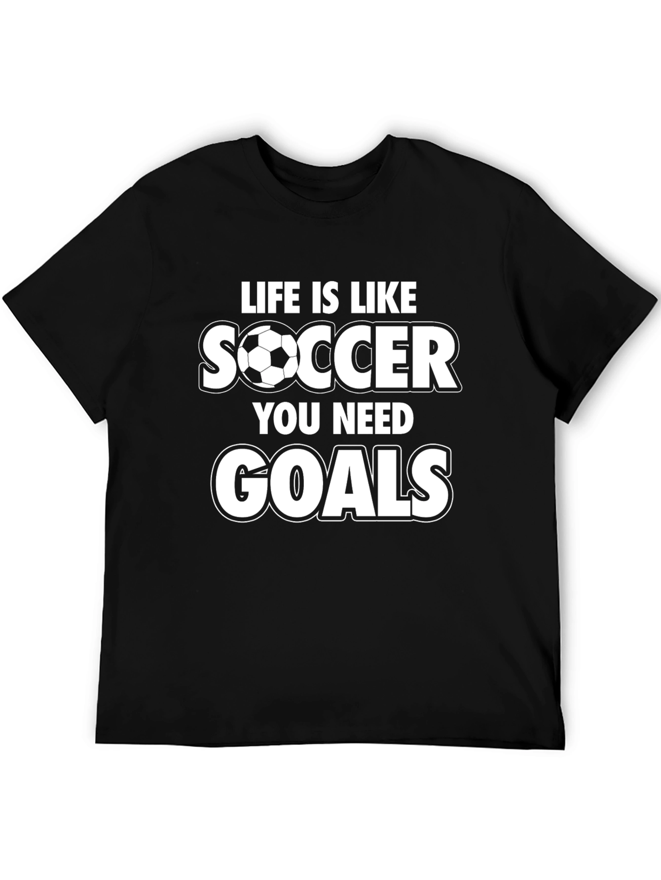 Black Life is Like Soccer Graphic Tee view 5