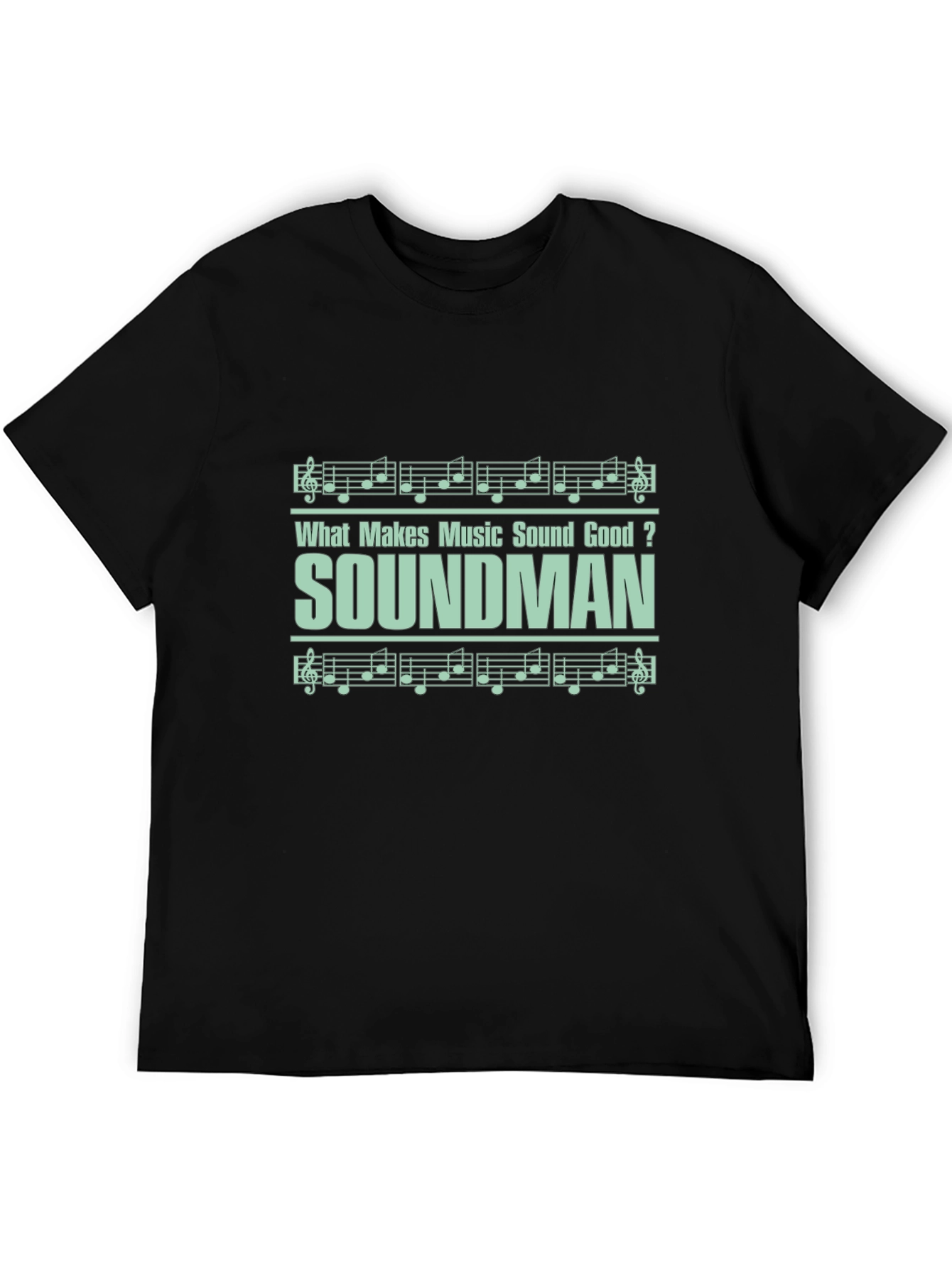 Black Soundman Music T-Shirt view 5