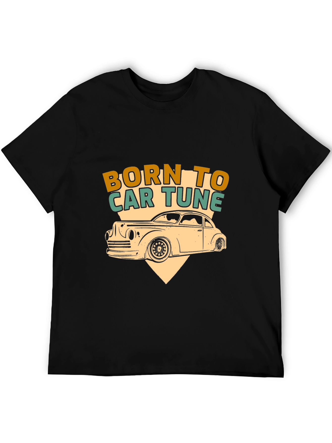 Black Born to Car Tune Graphic T-Shirt view 5
