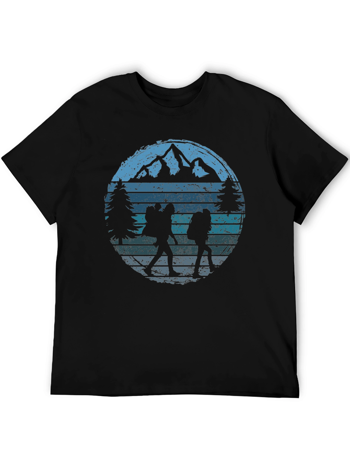Black Hiking Adventure Graphic Tee view 5