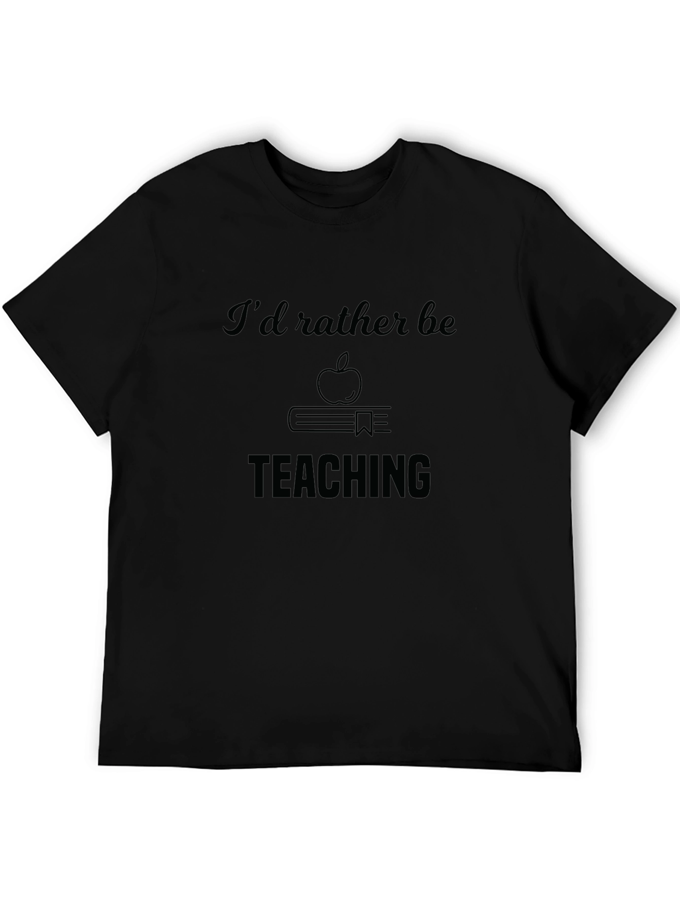 Black Teacher's Tee: Rather Be Teaching view 5
