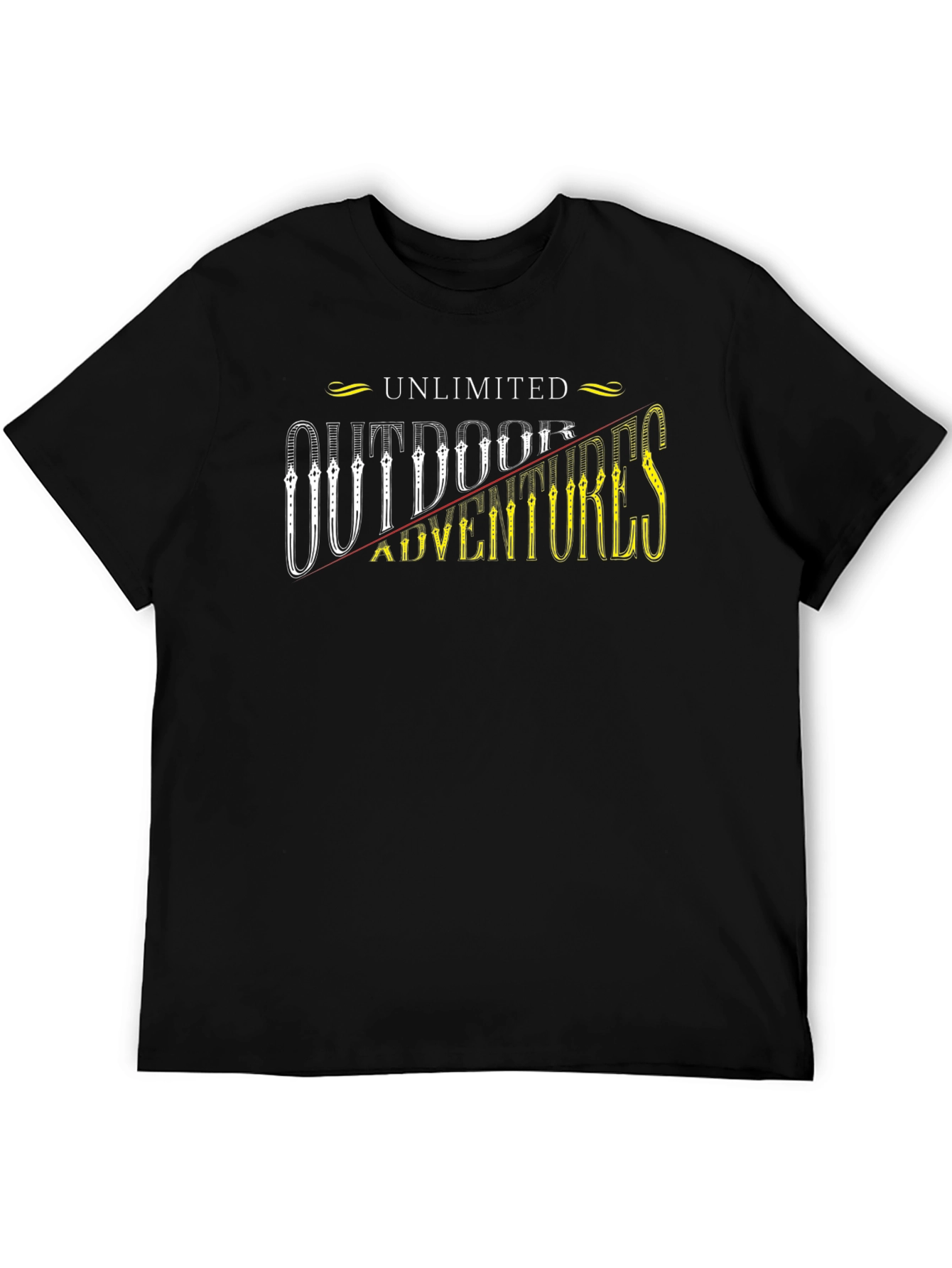 Black Unlimited Outdoor Adventures T-Shirt view 5