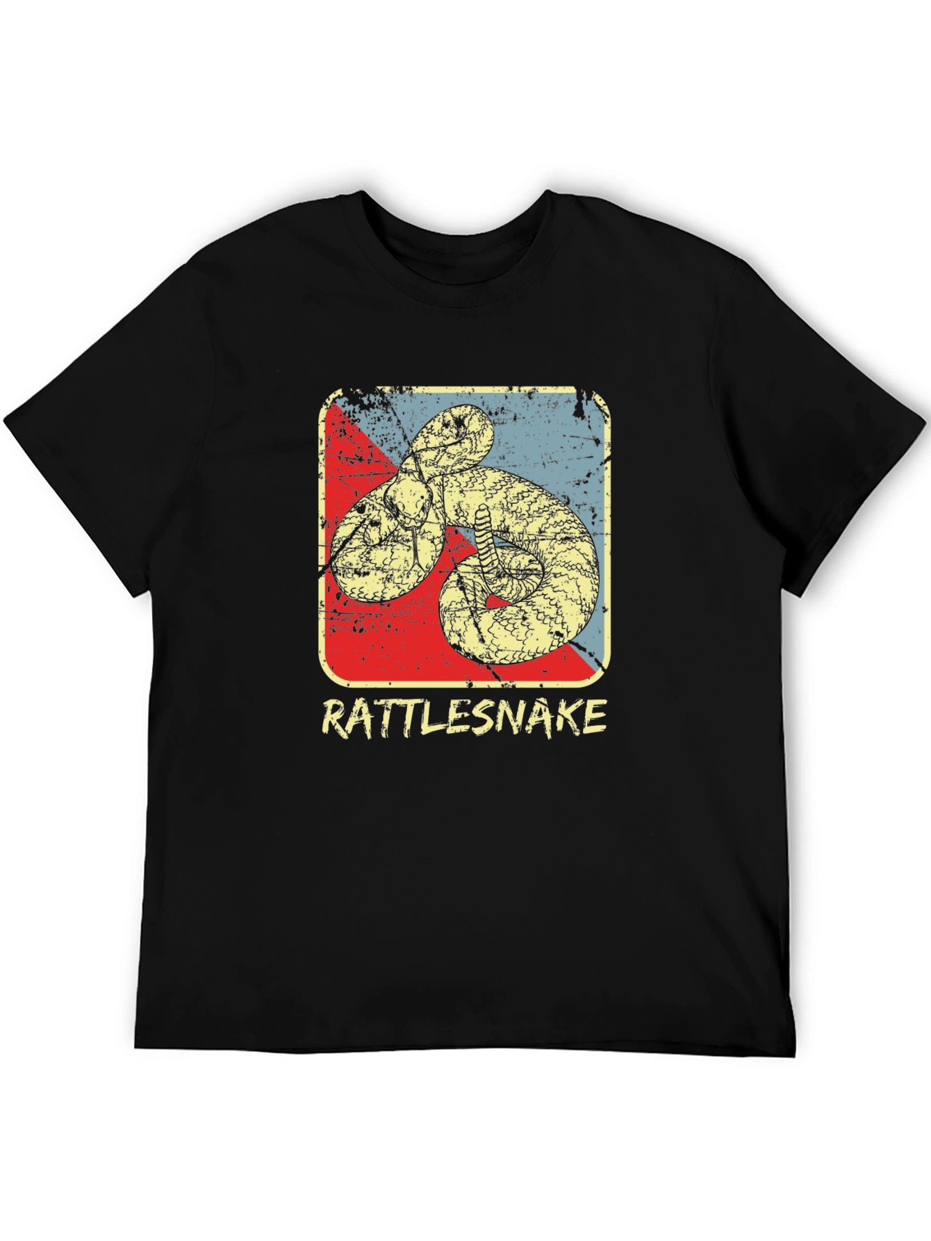 Black Rattlesnake Graphic Print T-Shirt view 5