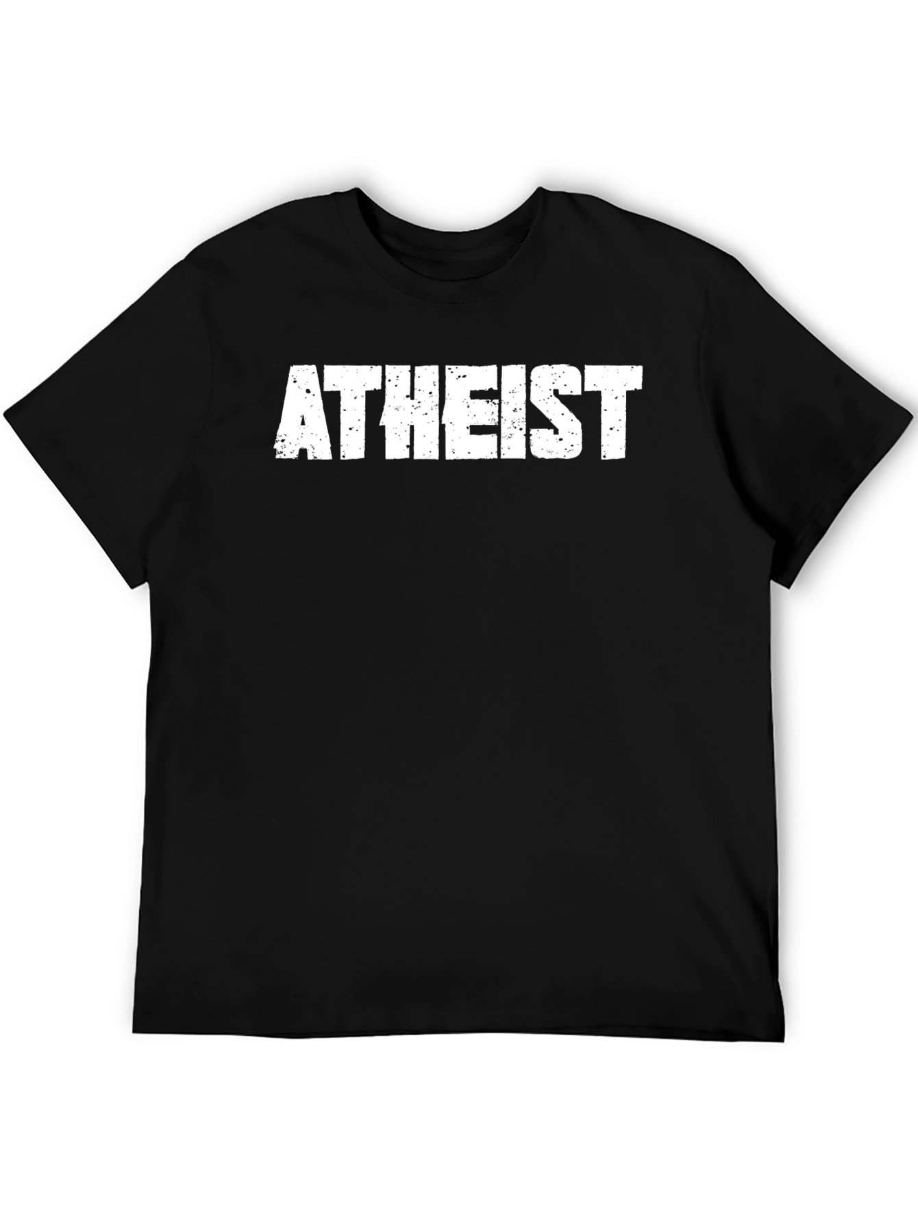 Black Atheist Graphic T-Shirt - Bold Statement Tee view 5