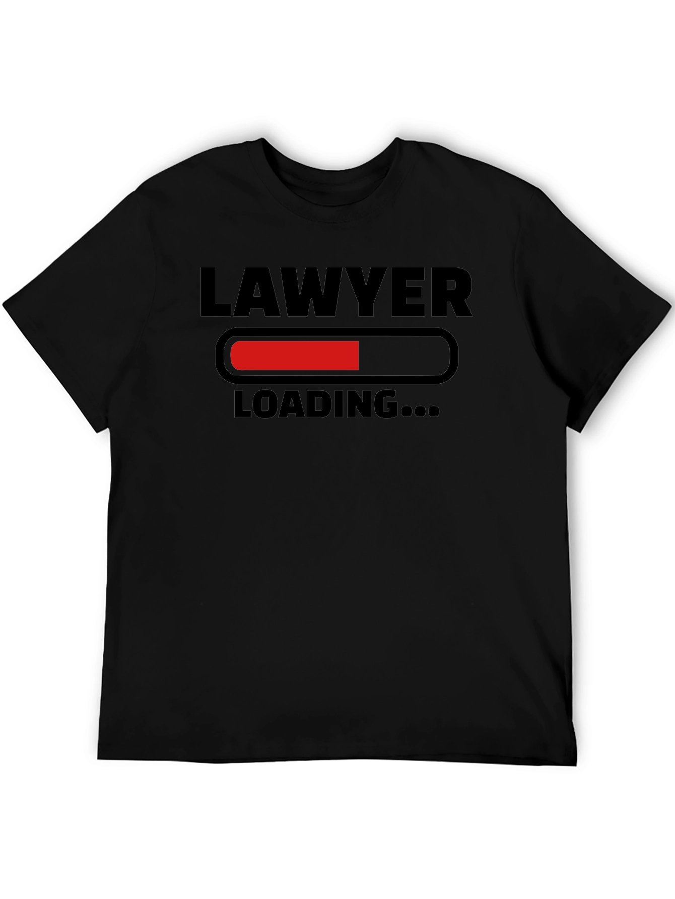 Black Lawyer Loading Funny T-Shirt view 5