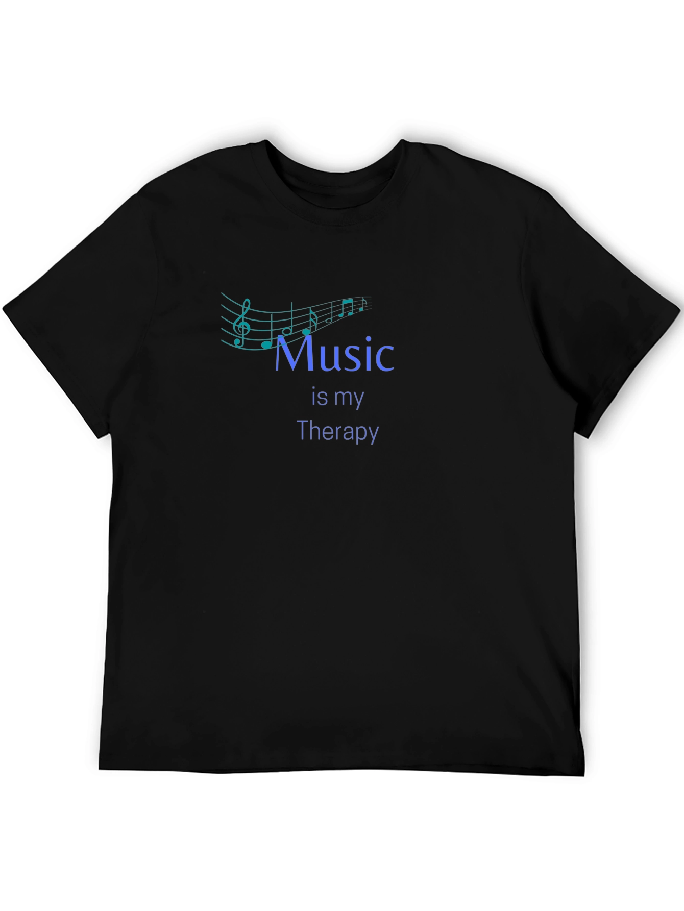 Black Music is My Therapy T-Shirt view 5