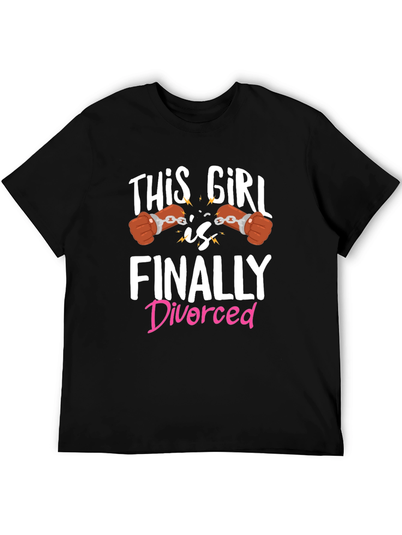 Black Finally Divorced T-Shirt - Celebration Tee view 5
