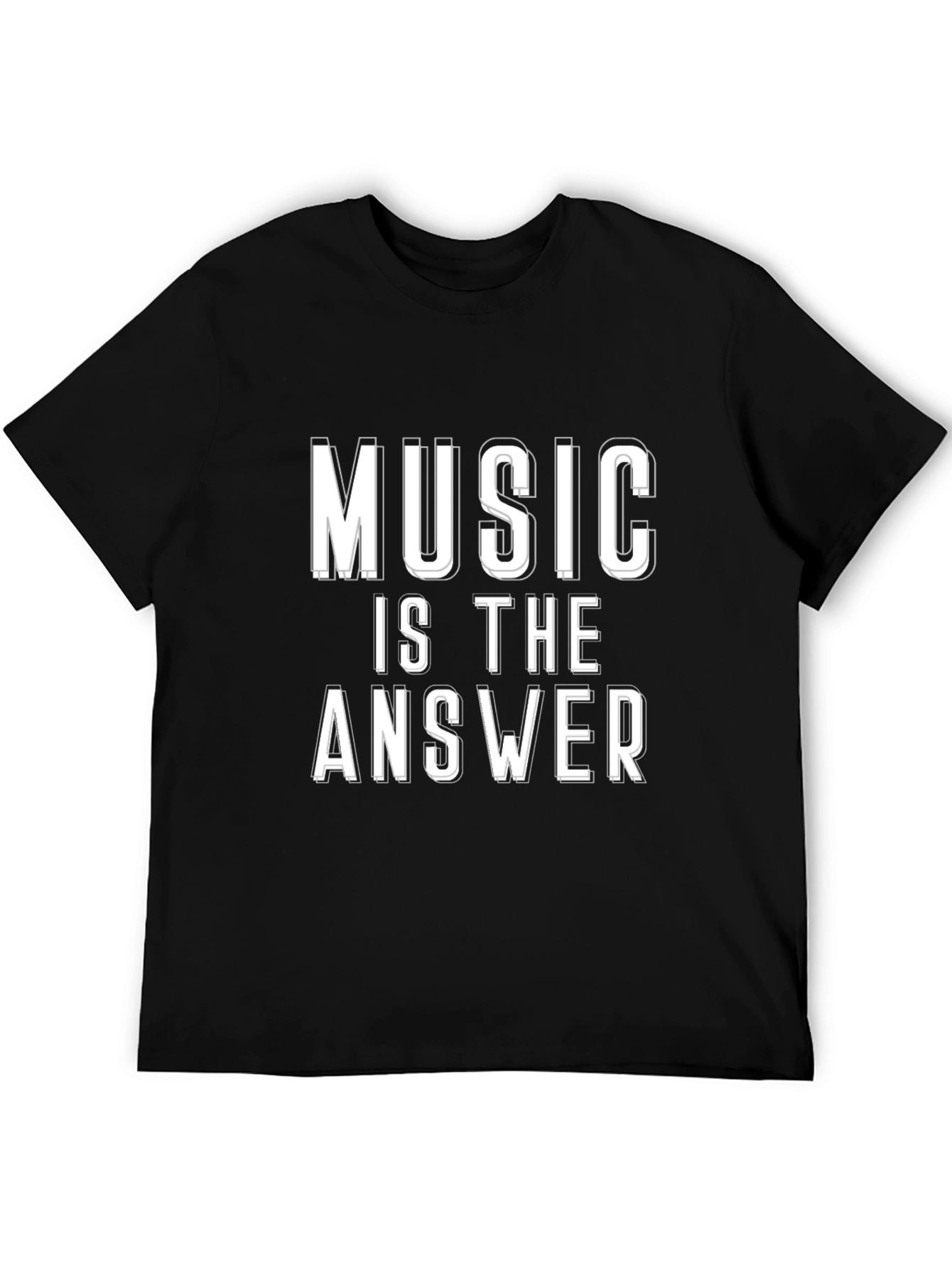 Black Music is The Answer Graphic Tee - Stylish Unisex T-Shirt view 5