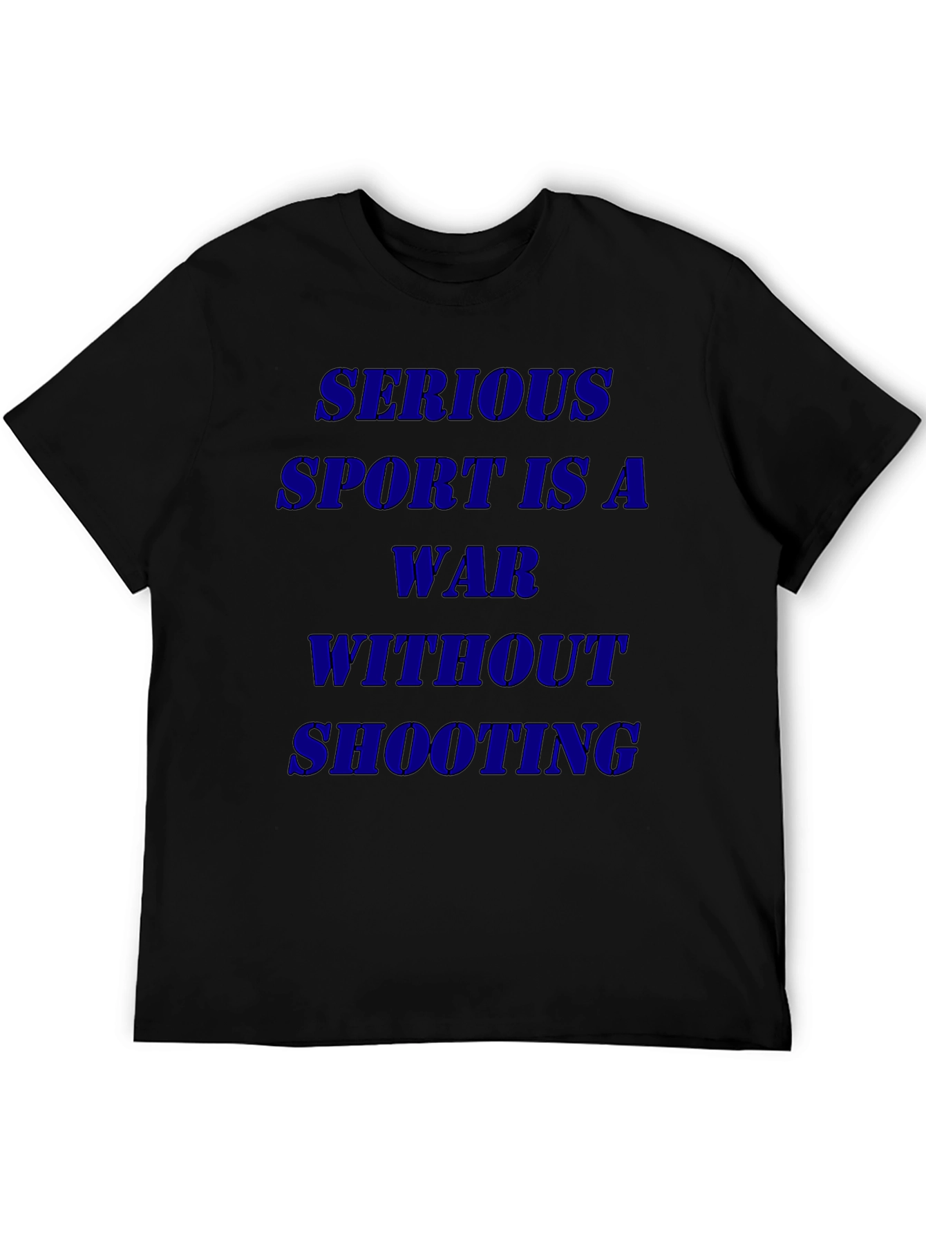 Black Serious Sport T-Shirt - Black view 5