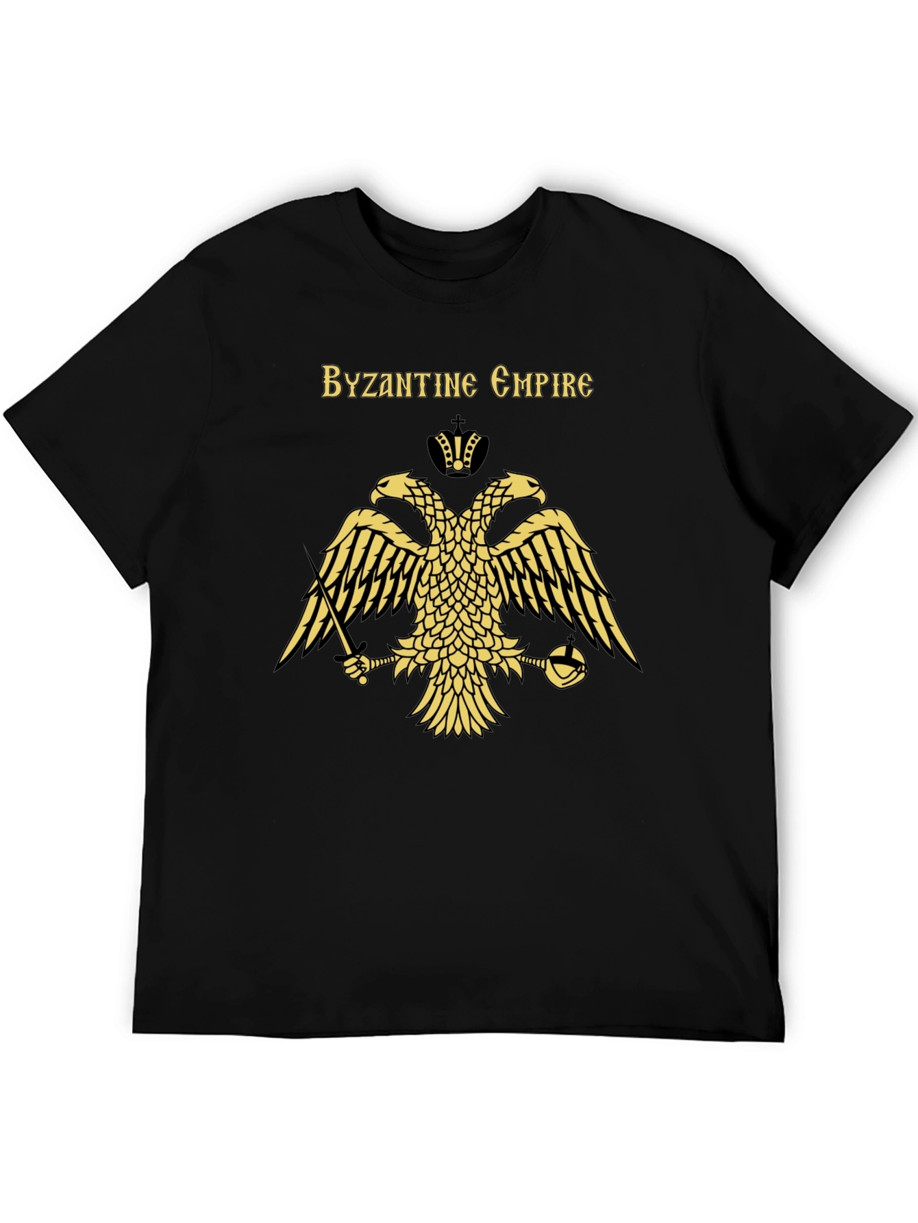 Black Byzantine Empire Double-Headed Eagle T-Shirt view 5