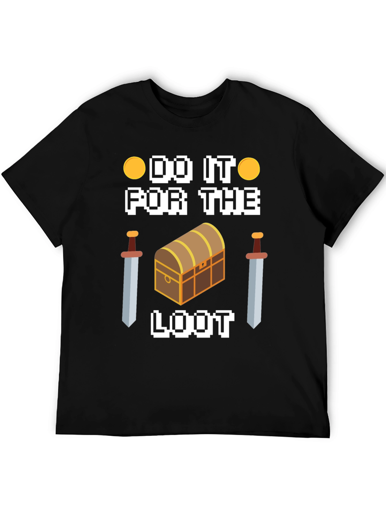 Black Do It For The Loot Black Graphic Tee view 5