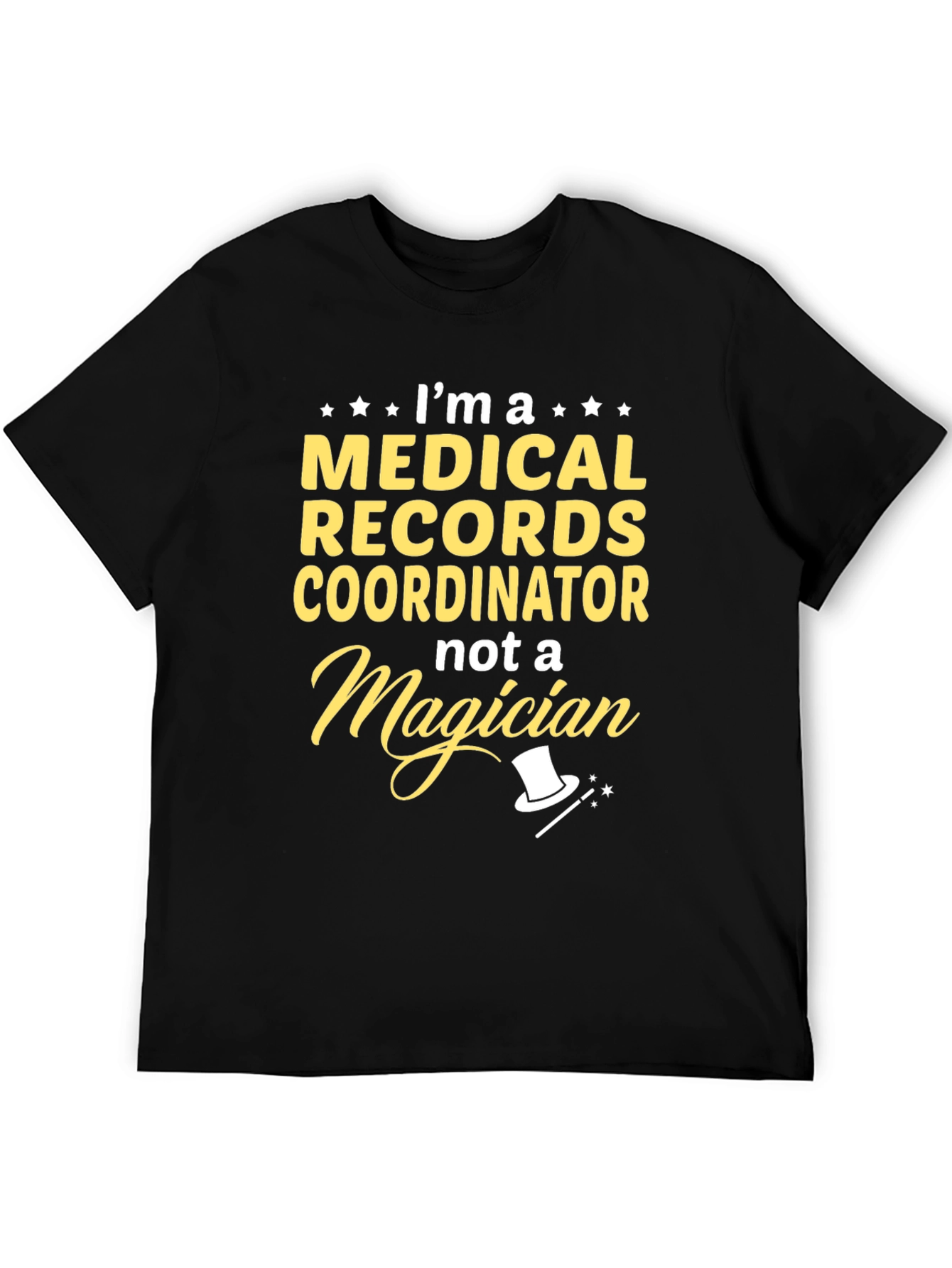Black Medical Records Coordinator Graphic T-Shirt view 5