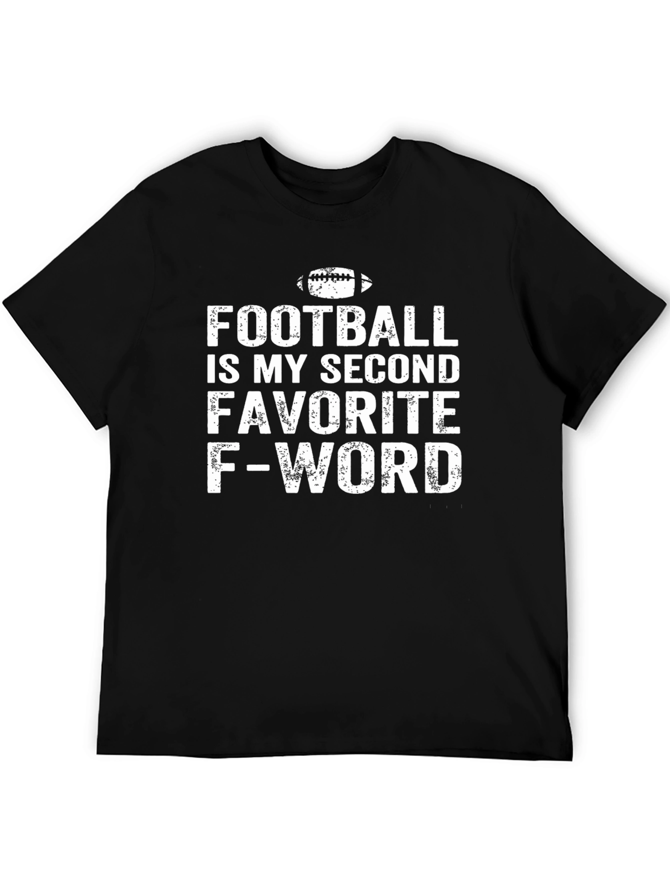 Black Football Second Favorite F-Word Graphic Tee view 5