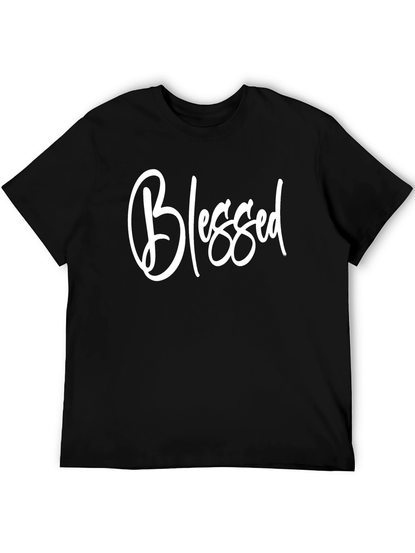 Black Blessed Graphic T-Shirt - Stylish Black Tee view 5